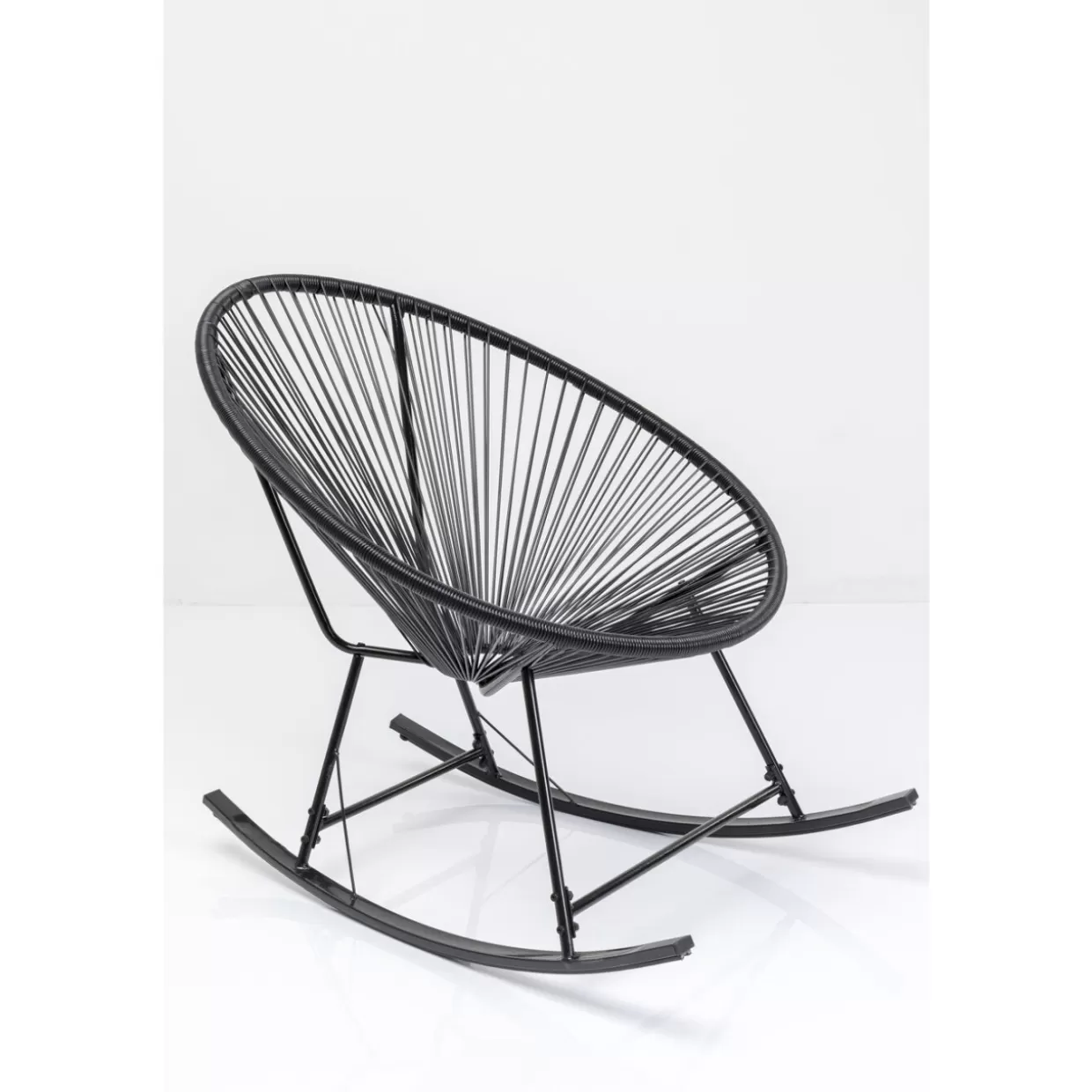 KARE Design Outdoormöbel | Schaukelstuhl Acapulco Schwarz