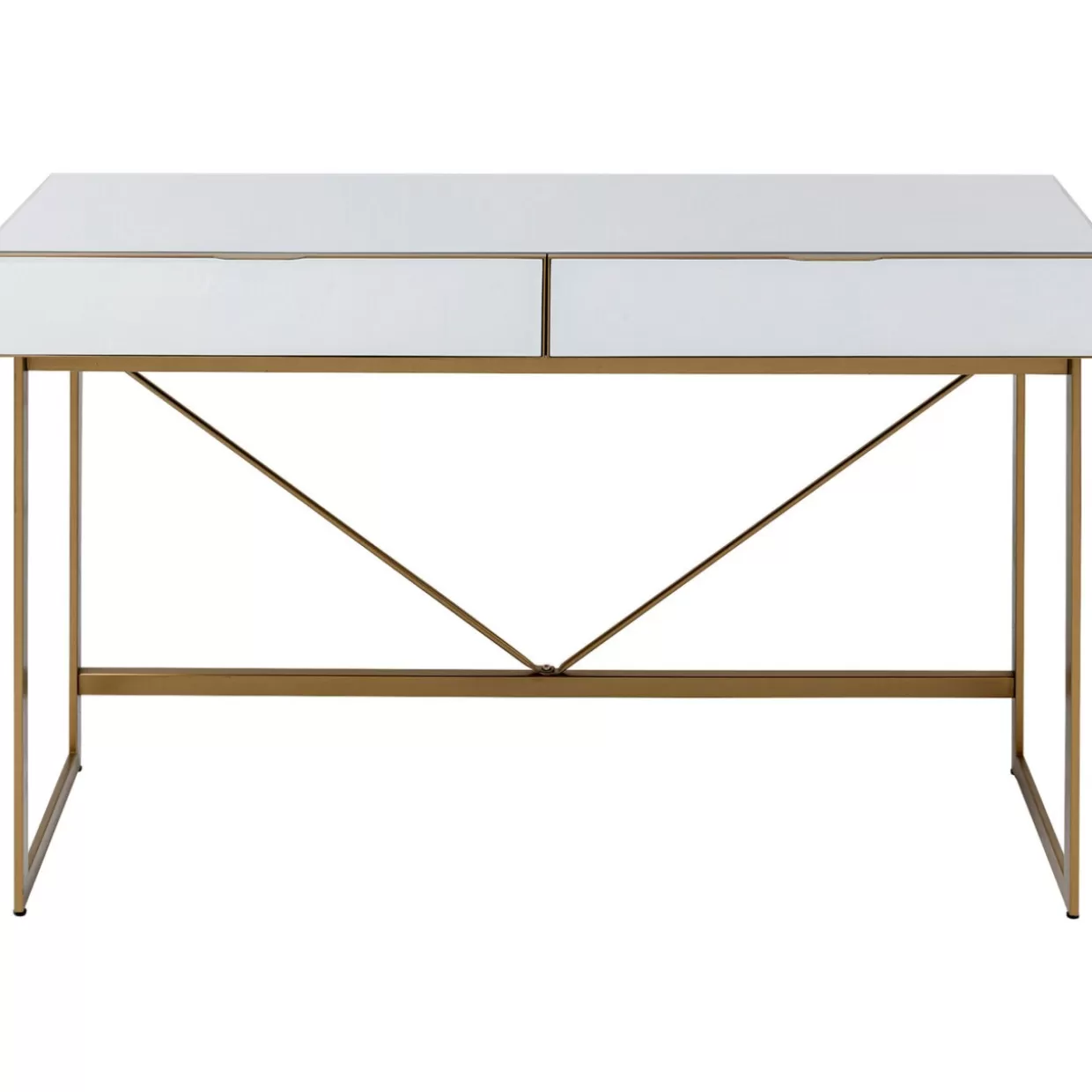 KARE Design Tische | Schreibtisch Soran Gold 120X50Cm