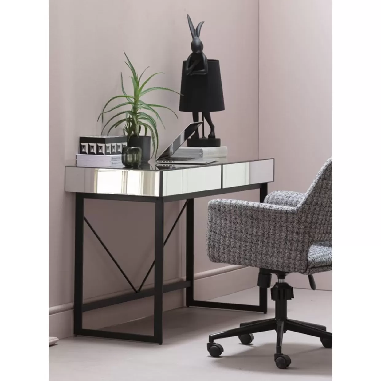 KARE Design Tische | Schreibtisch Soran Schwarz 120X50Cm