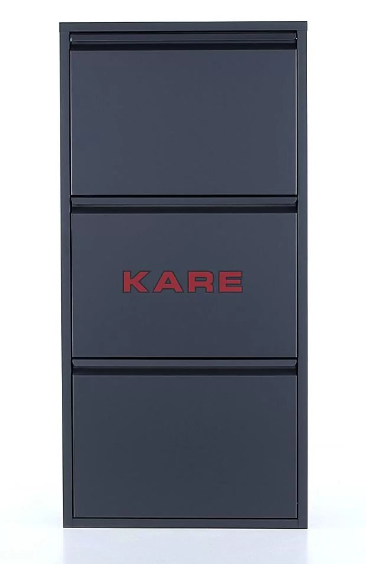 KARE Design Kleinmöbel & Sonstiges | Schuhkipper Caruso 3-Er Anthrazit