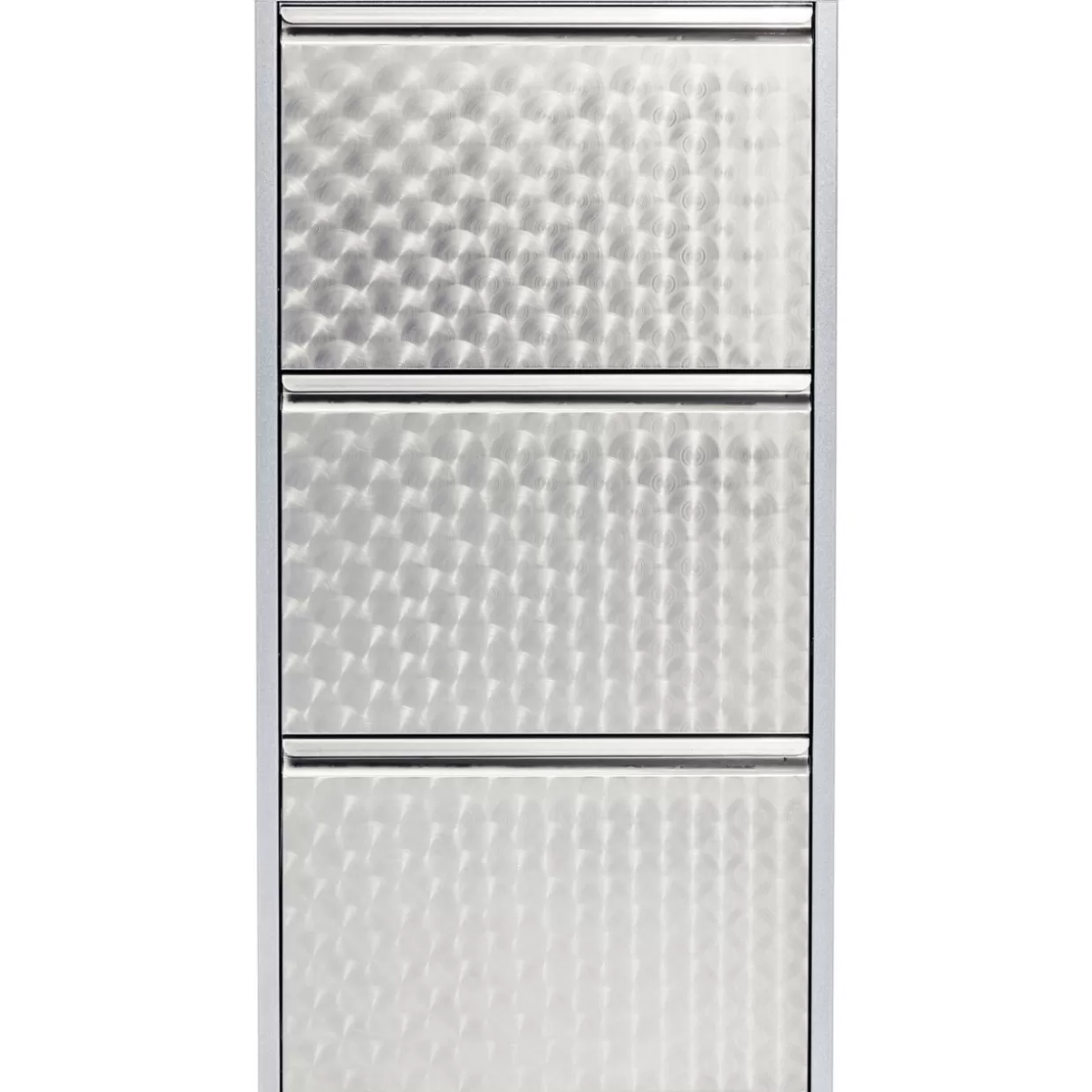 KARE Design Kleinmöbel & Sonstiges | Schuhkipper Caruso 3-Er Silber/Geflext (Mo)
