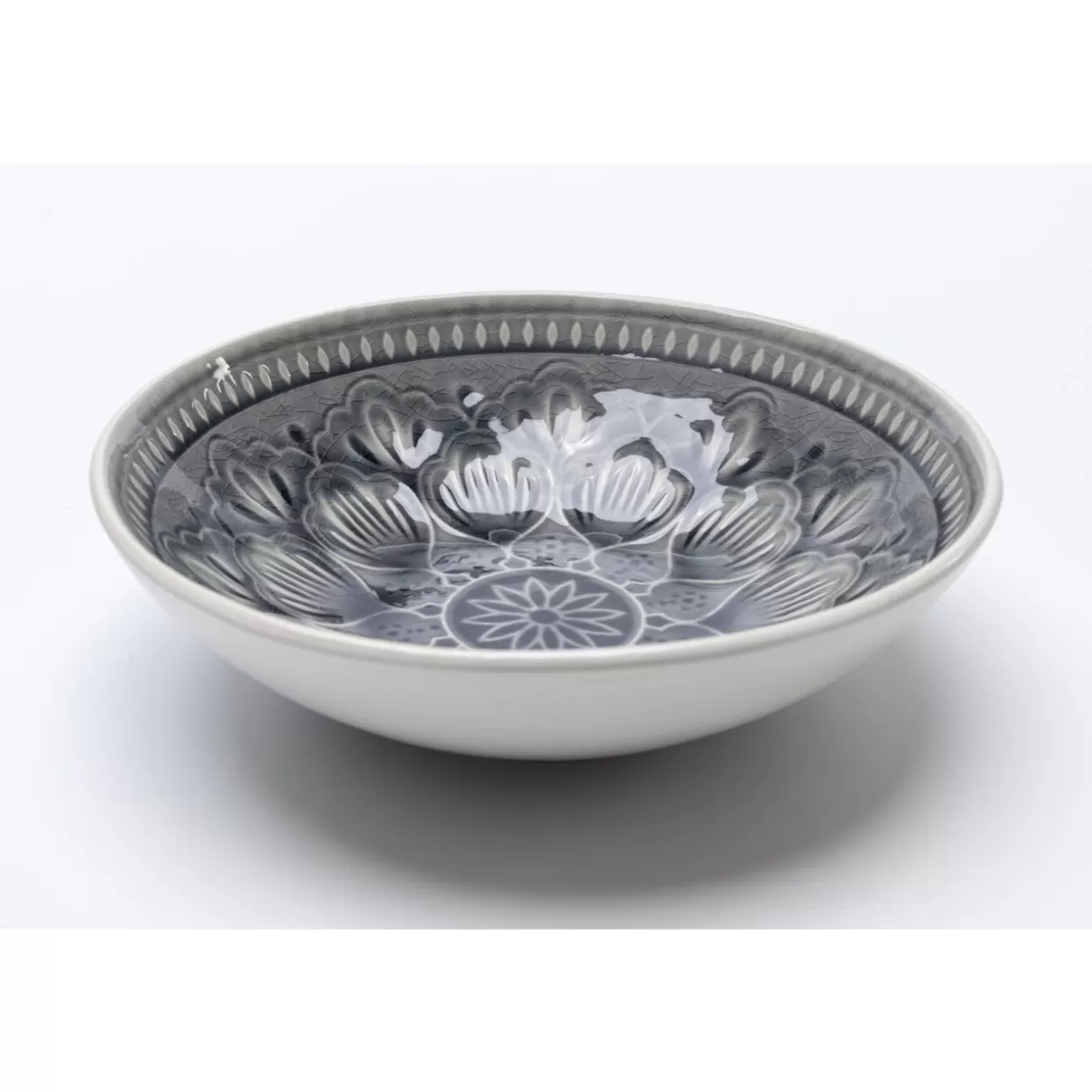 KARE Design Geschirr & Tischaccessoires | Schussel Sicilia Mandala Grau O18