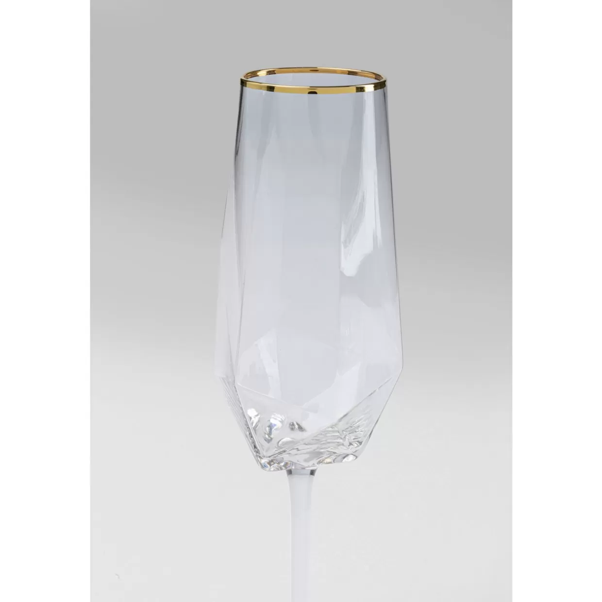 KARE Design Geschirr & Tischaccessoires | Sektglas Diamond Gold Rim