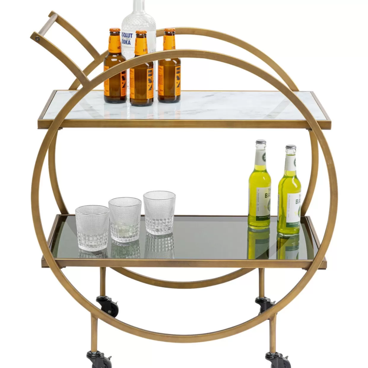 KARE Design Tische | Servierwagen Loft Brass