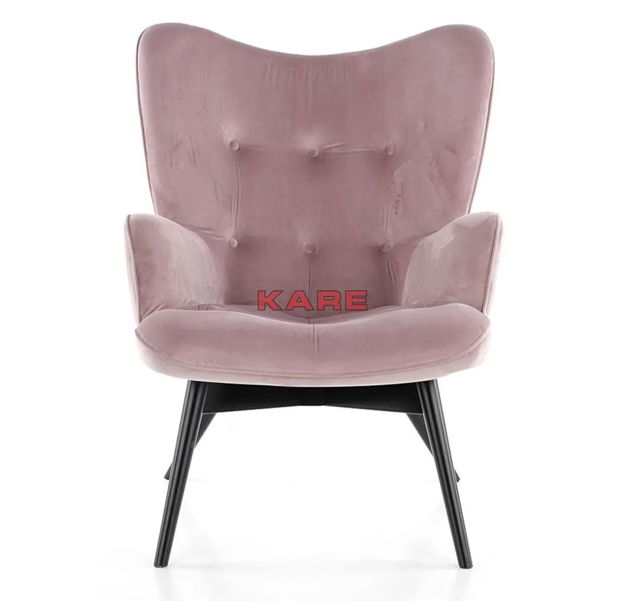 KARE Design Sessel | Sessel Black Vicky Velvet Rose