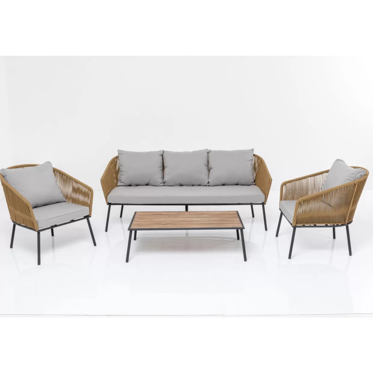 KARE Design Outdoormöbel | Sitzgruppe Elba (4-Tlg.)