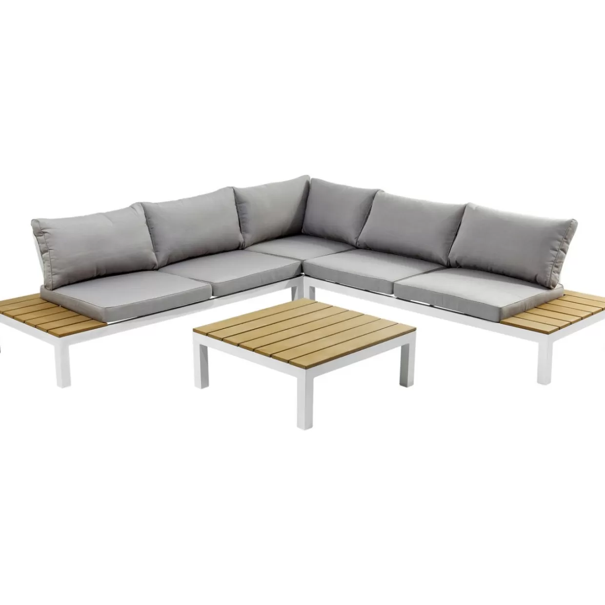 KARE Design Outdoormöbel | Sitzgruppe Holiday Weiss (4-Tlg.)