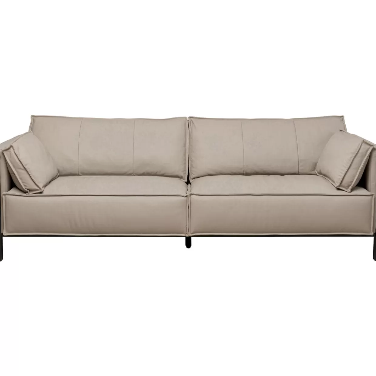 KARE Design Sofas & Couches | Sofa 3-Sitzer Victor Leder Grau 233Cm
