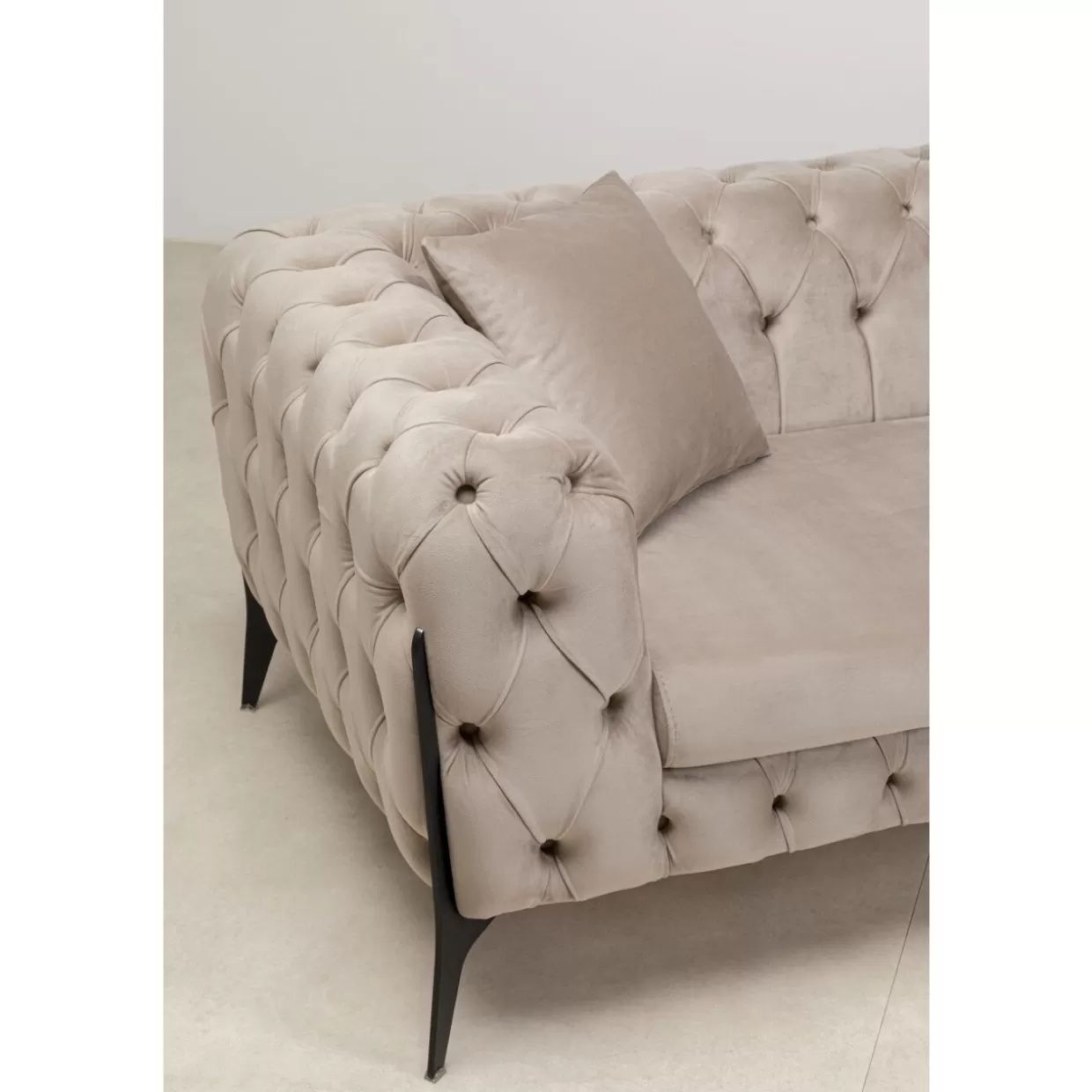 KARE Design Sofas & Couches | Sofa Bellissima 2-Sitzer Velvet Beige 200Cm