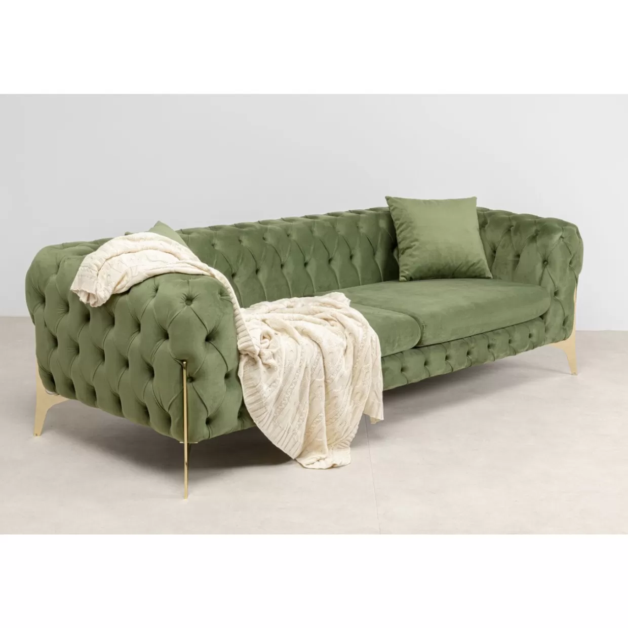 KARE Design Sofas & Couches | Sofa Bellissima 3-Sitzer Grun 240Cm