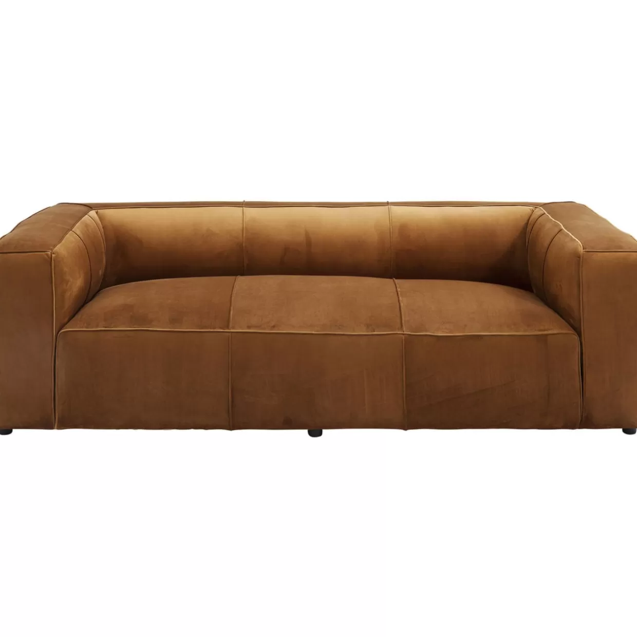 KARE Design Sofas & Couches | Sofa Cubetto 3-Sitzer Velvet Braun