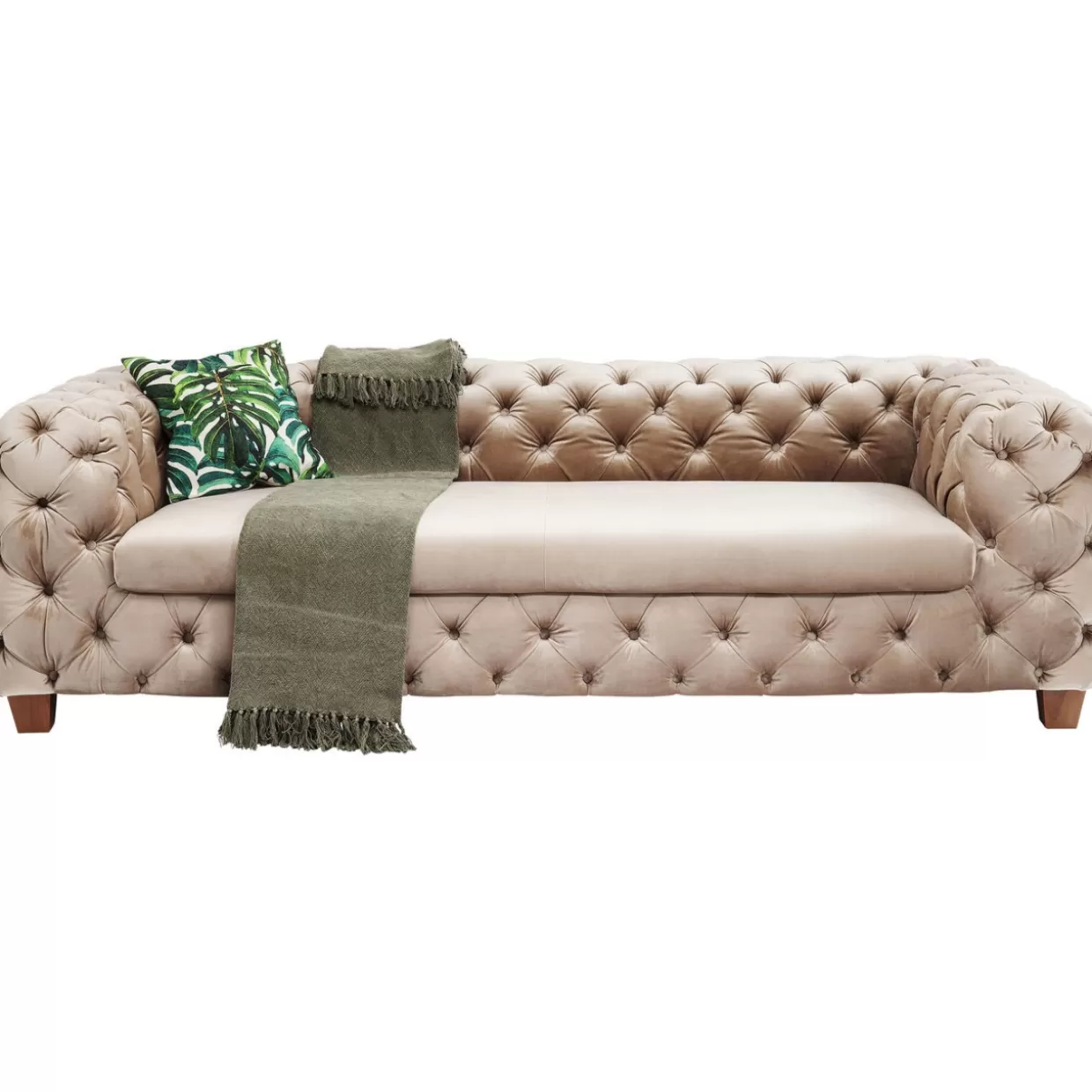 KARE Design Sofas & Couches | Sofa Desire 3-Sitzer Velvet Ecru