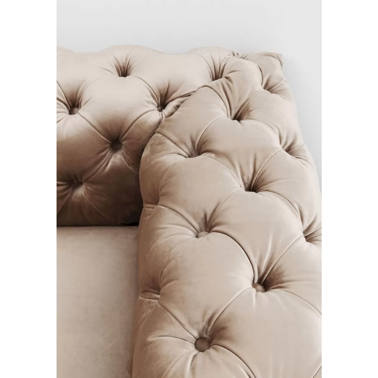 KARE Design Sofas & Couches | Sofa Desire 3-Sitzer Velvet Ecru