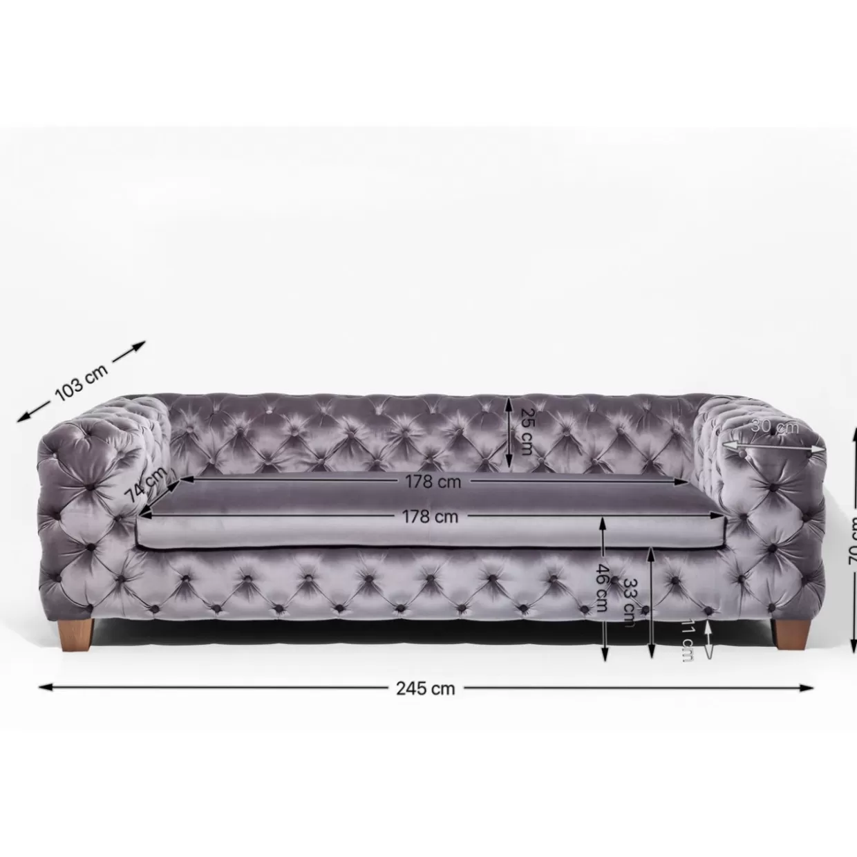 KARE Design Sofas & Couches | Sofa Desire 3-Sitzer Vintage Eco