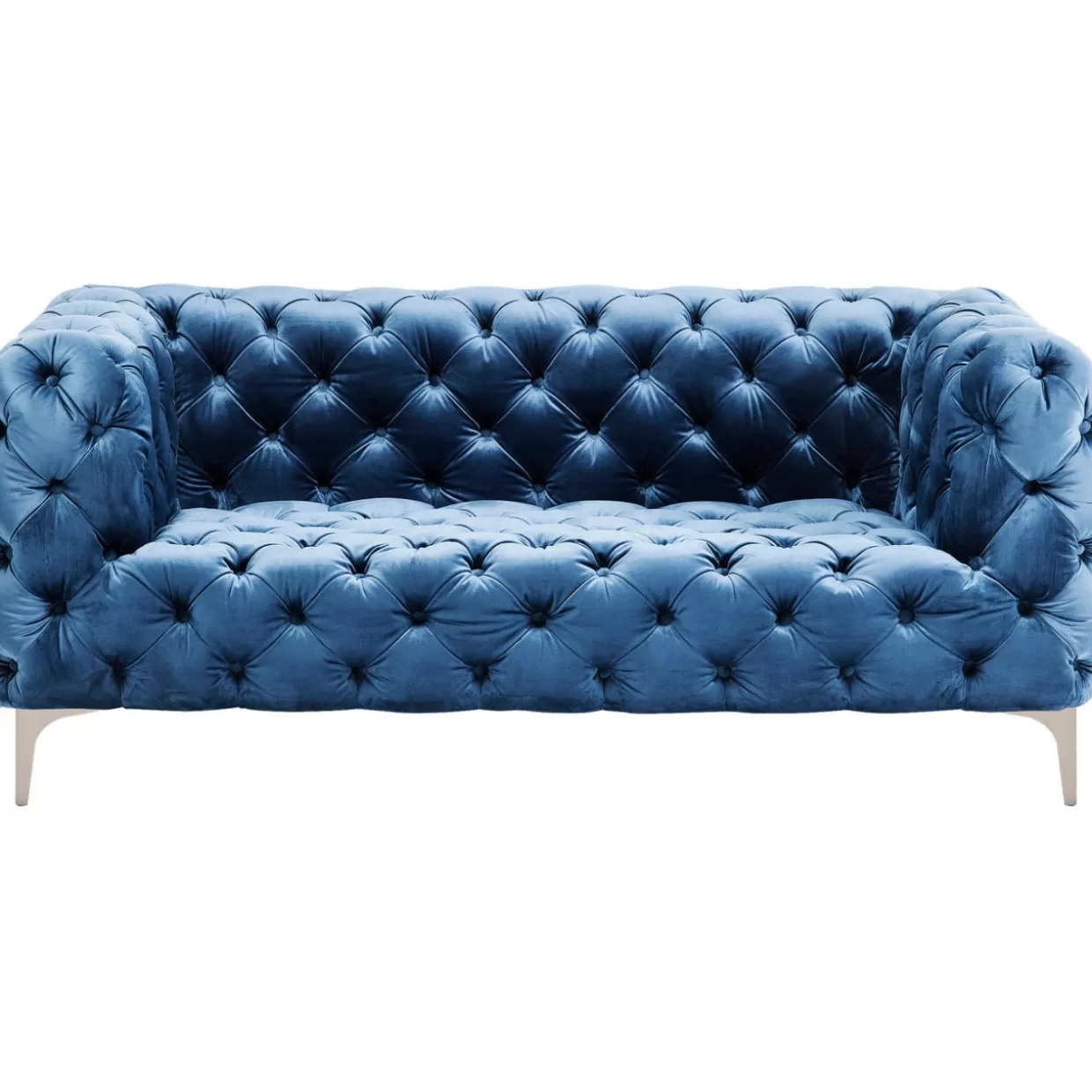 KARE Design Sofas & Couches | Sofa Look 2-Sitzer Velvet Blau