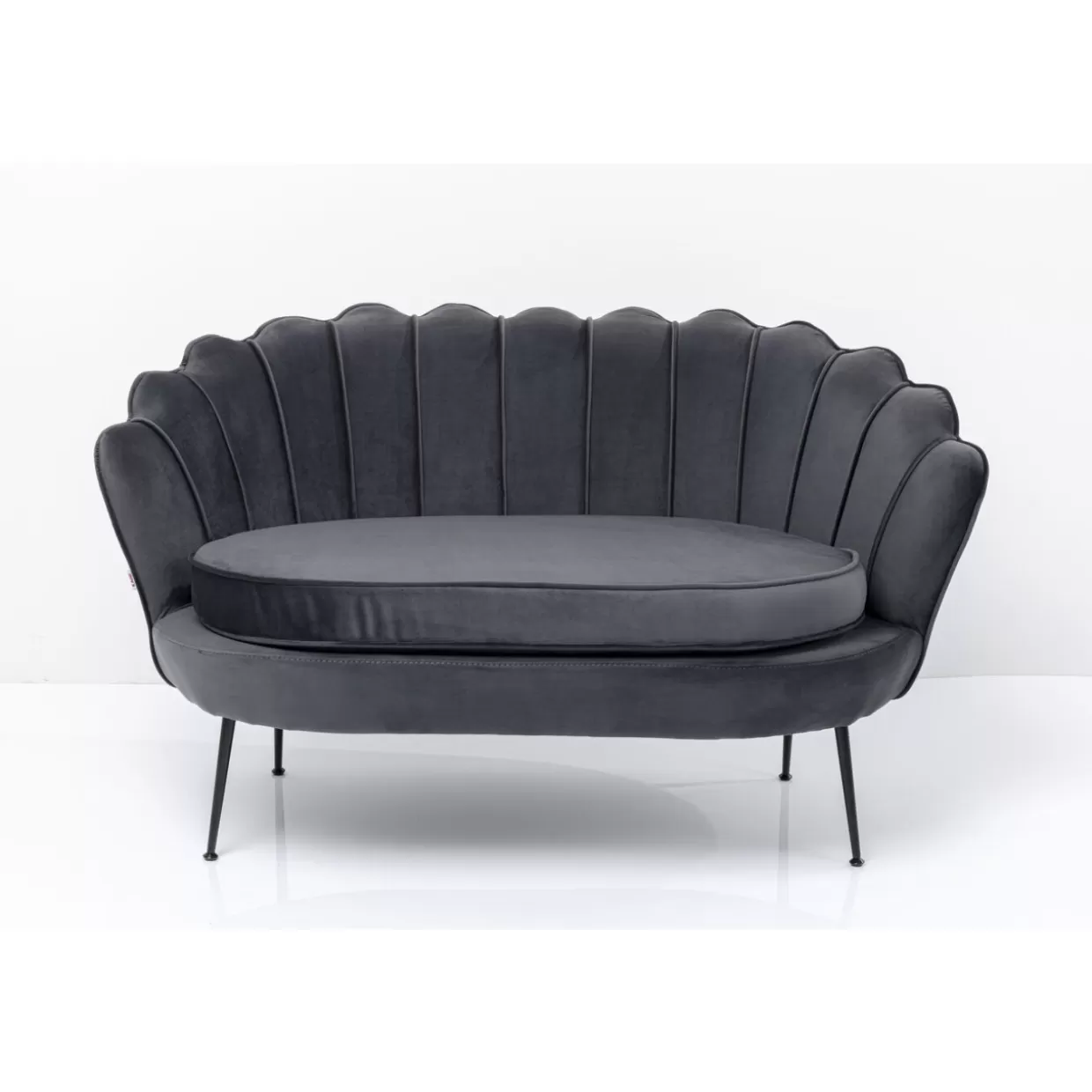 KARE Design Sofas & Couches | Sofa Water Lily 2-Sitzer Black Grau