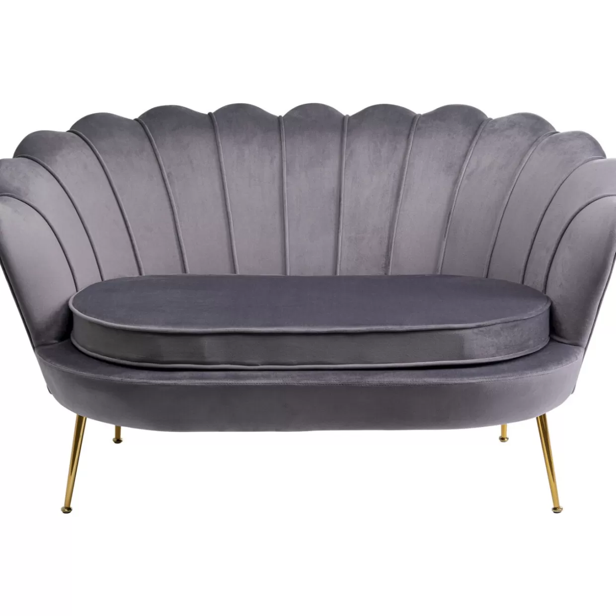 KARE Design Sofas & Couches | Sofa Water Lily 2-Sitzer Gold Grau