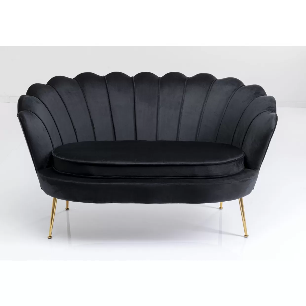 KARE Design Sofas & Couches | Sofa Water Lily 2-Sitzer Schwarz 132Cm