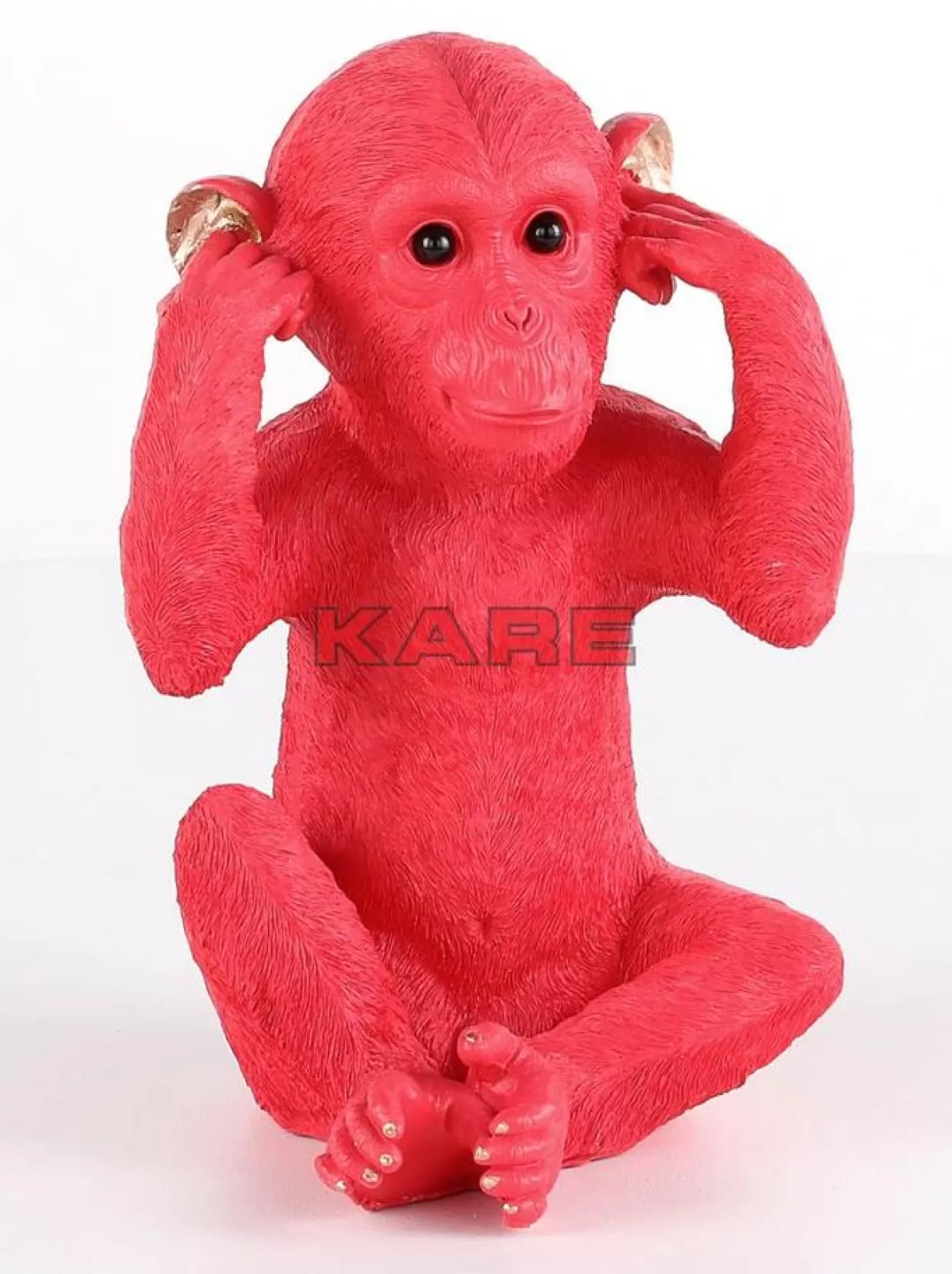 KARE Design Deko & Geschenkartikel | Spardose Monkey Kikazaru Rot