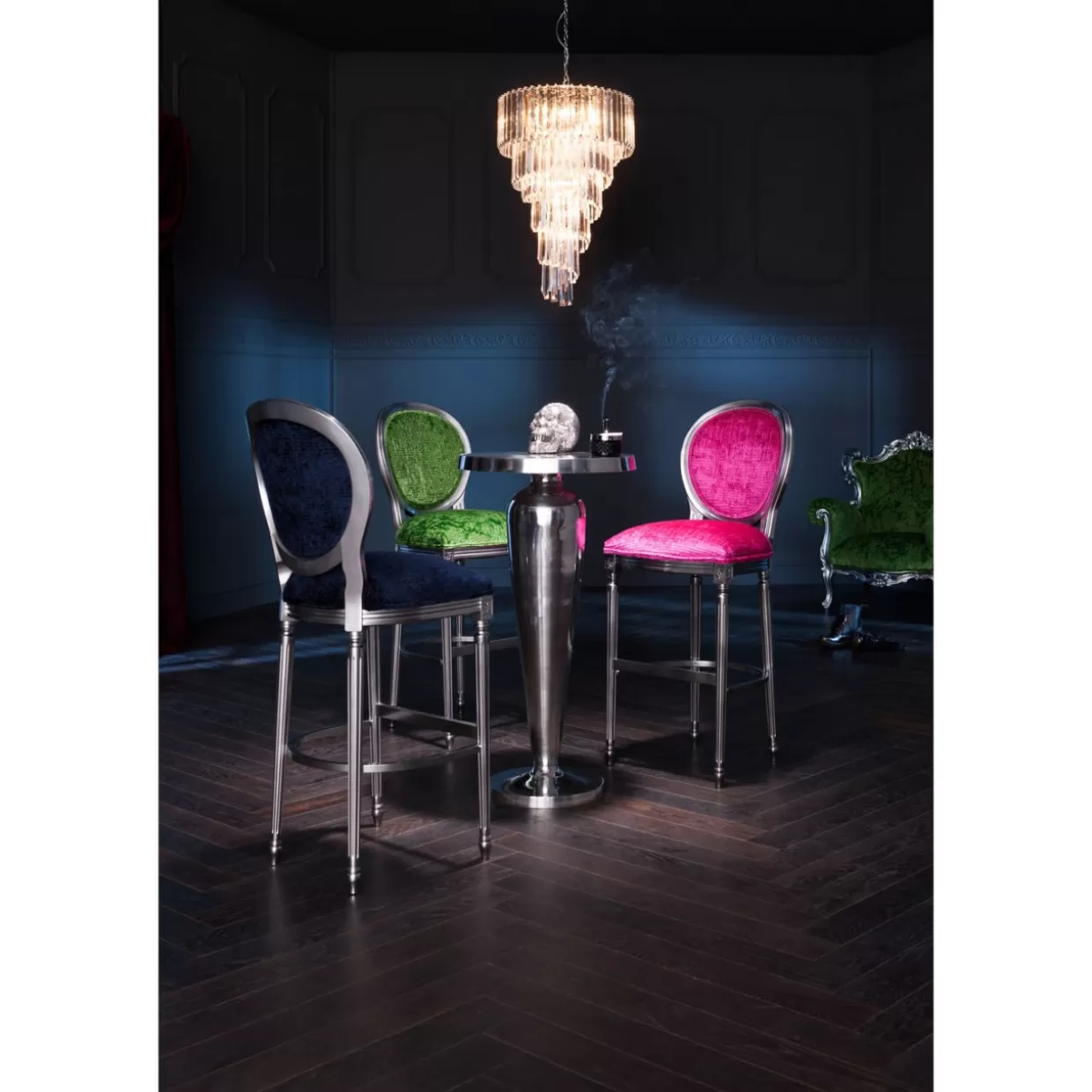KARE Design Deko & Geschenkartikel | Spardose Skull Crystal Silver