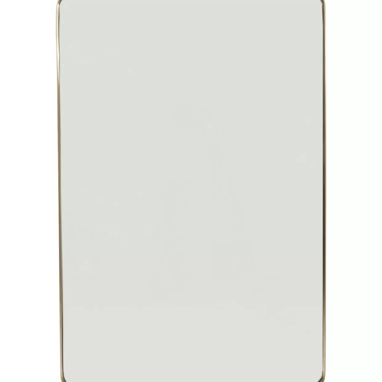 KARE Design Spiegel | Spiegel Curve Rectangular Brass 80X120Cm
