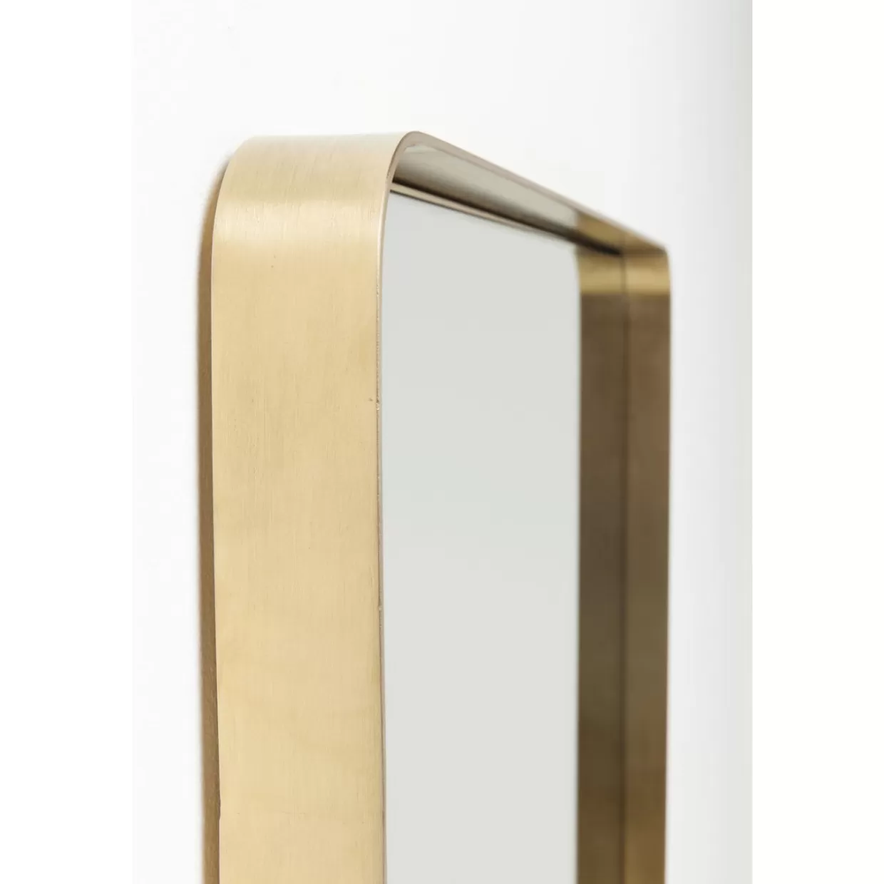 KARE Design Spiegel | Spiegel Curve Rectangular Brass 80X120Cm
