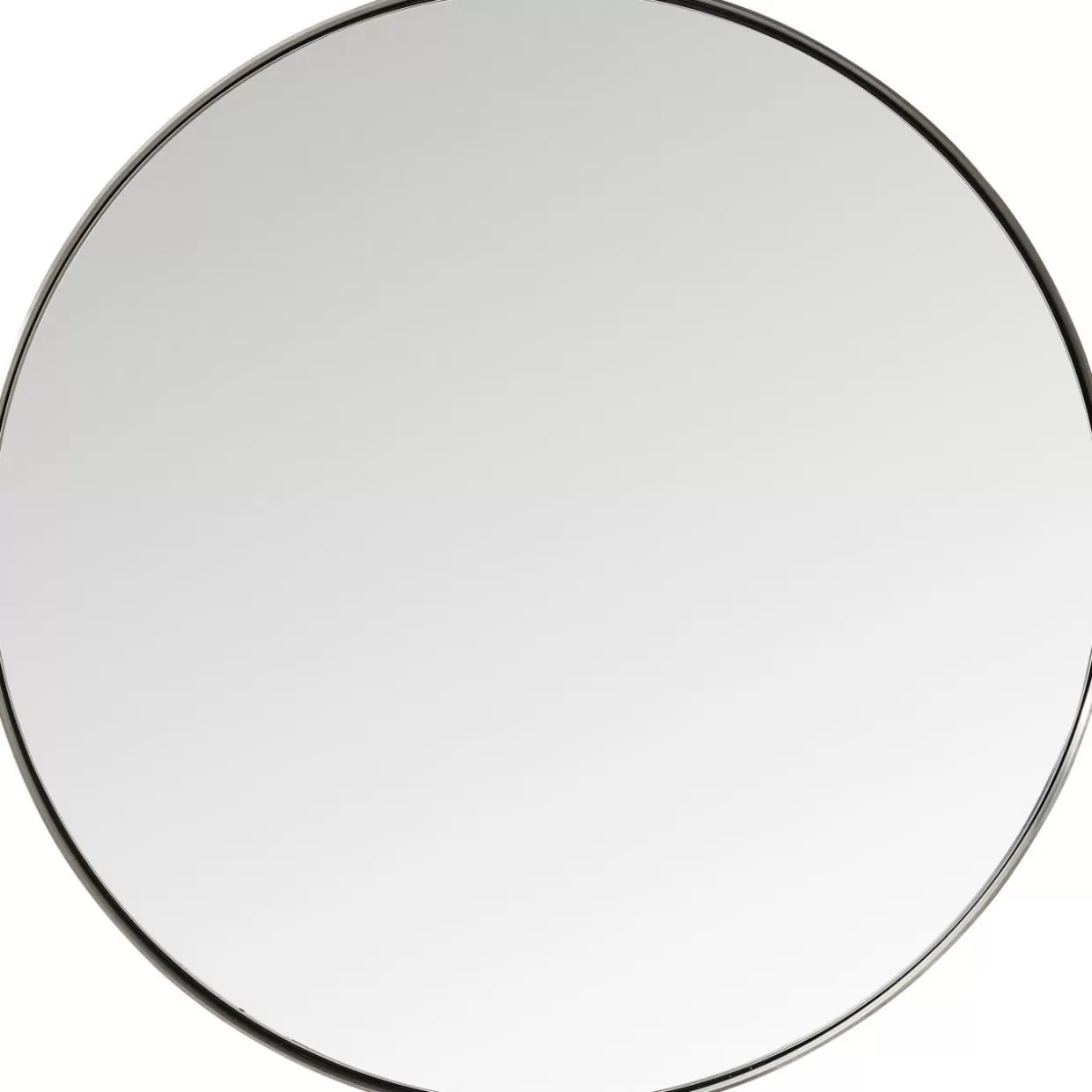 KARE Design Spiegel | Spiegel Curve Round Steel Nature O100Cm
