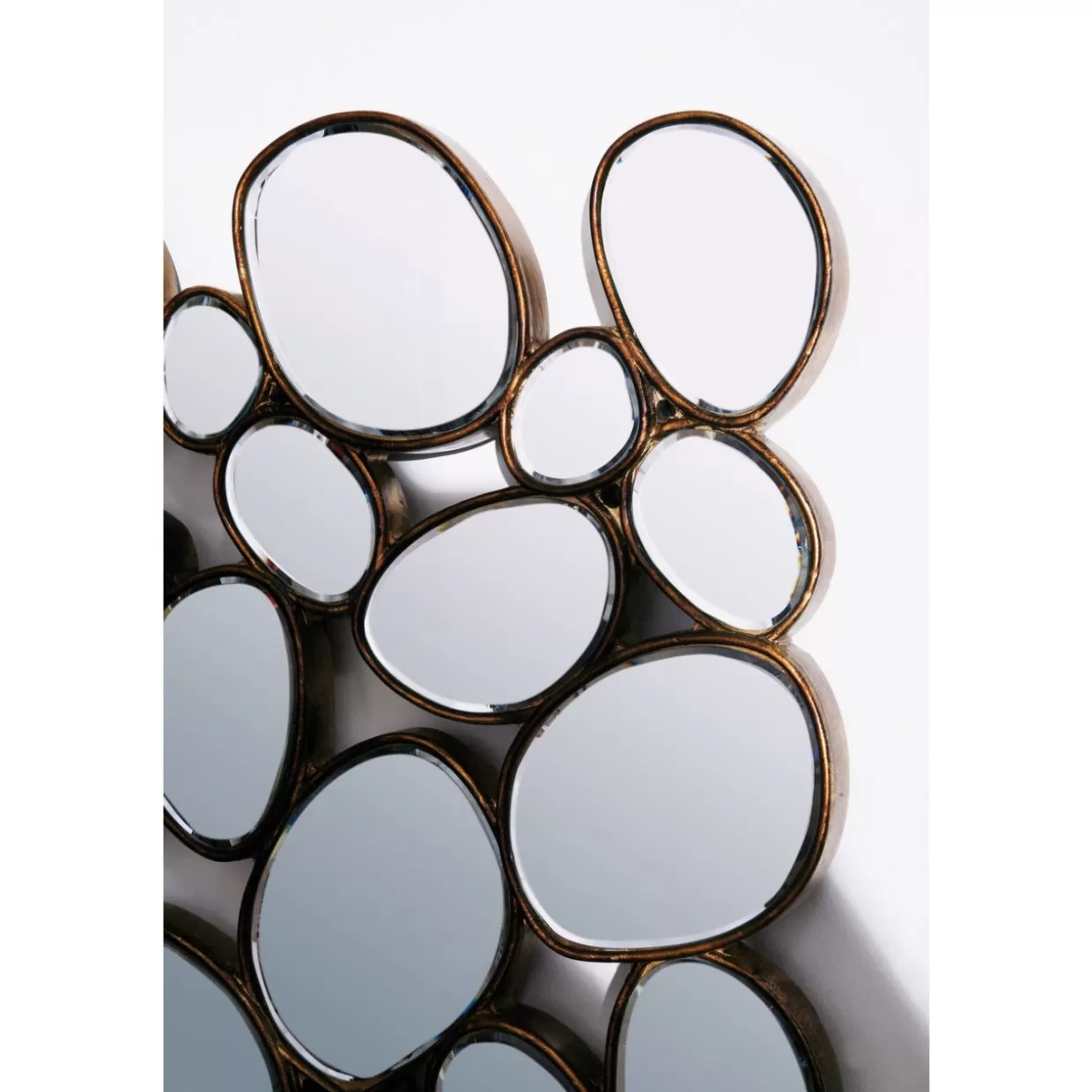 KARE Design Spiegel | Spiegel Water Drops Copper 135X78