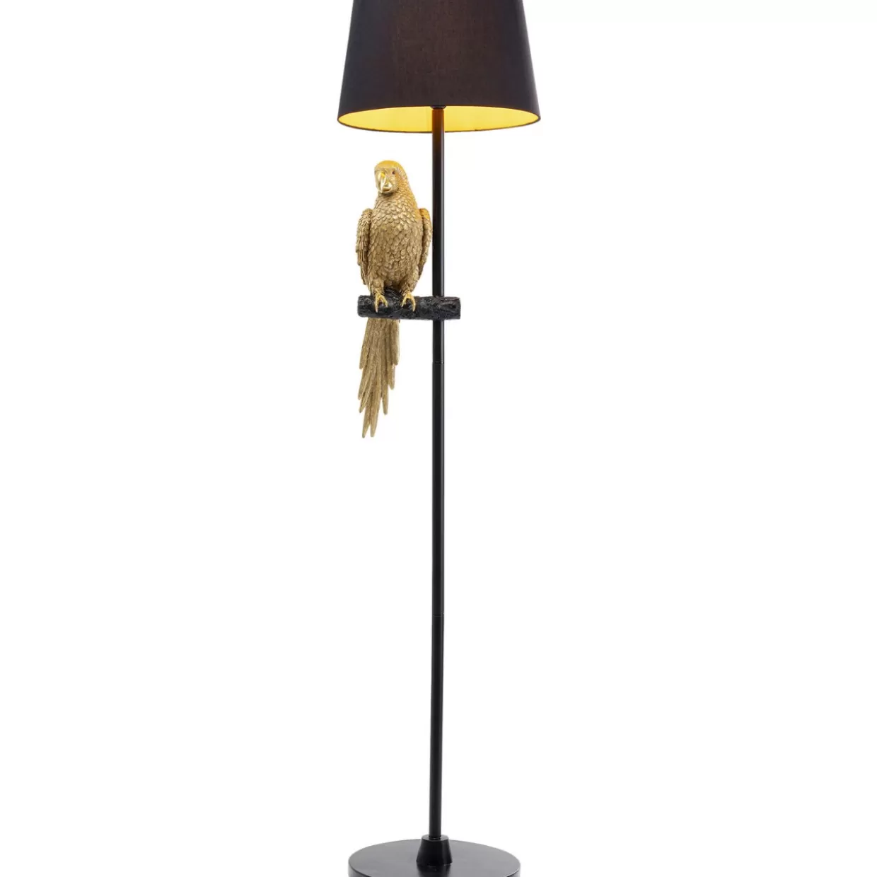KARE Design Steh & Bodenleuchten | Stehleuchte Animal Parrot Gold 176Cm