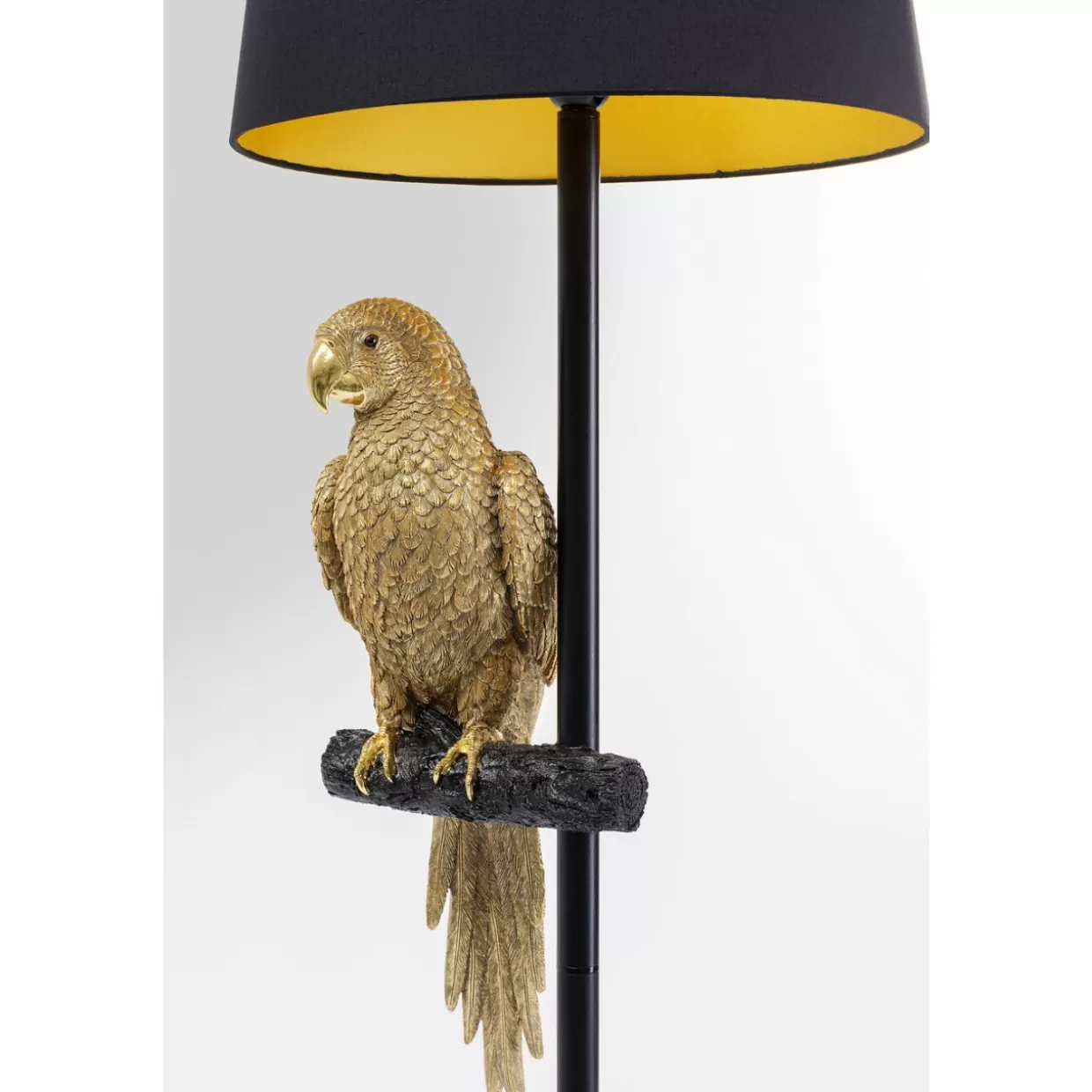 KARE Design Steh & Bodenleuchten | Stehleuchte Animal Parrot Gold 176Cm