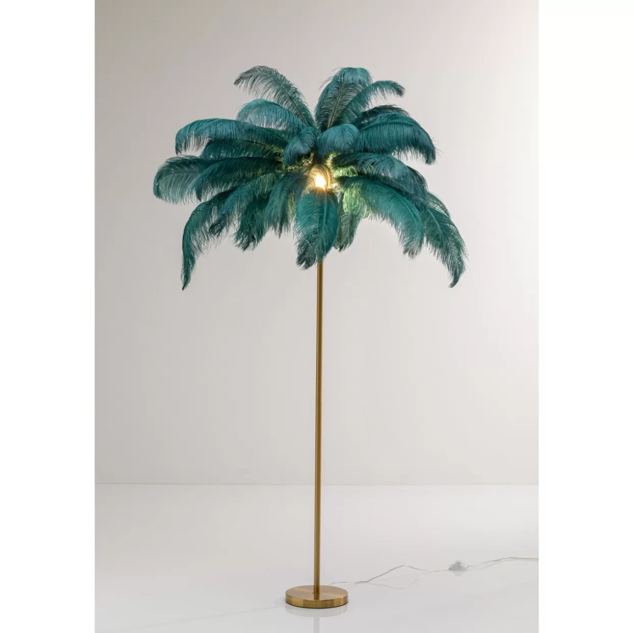 KARE Design Steh & Bodenleuchten | Stehleuchte Feather Palm Grun 165Cm