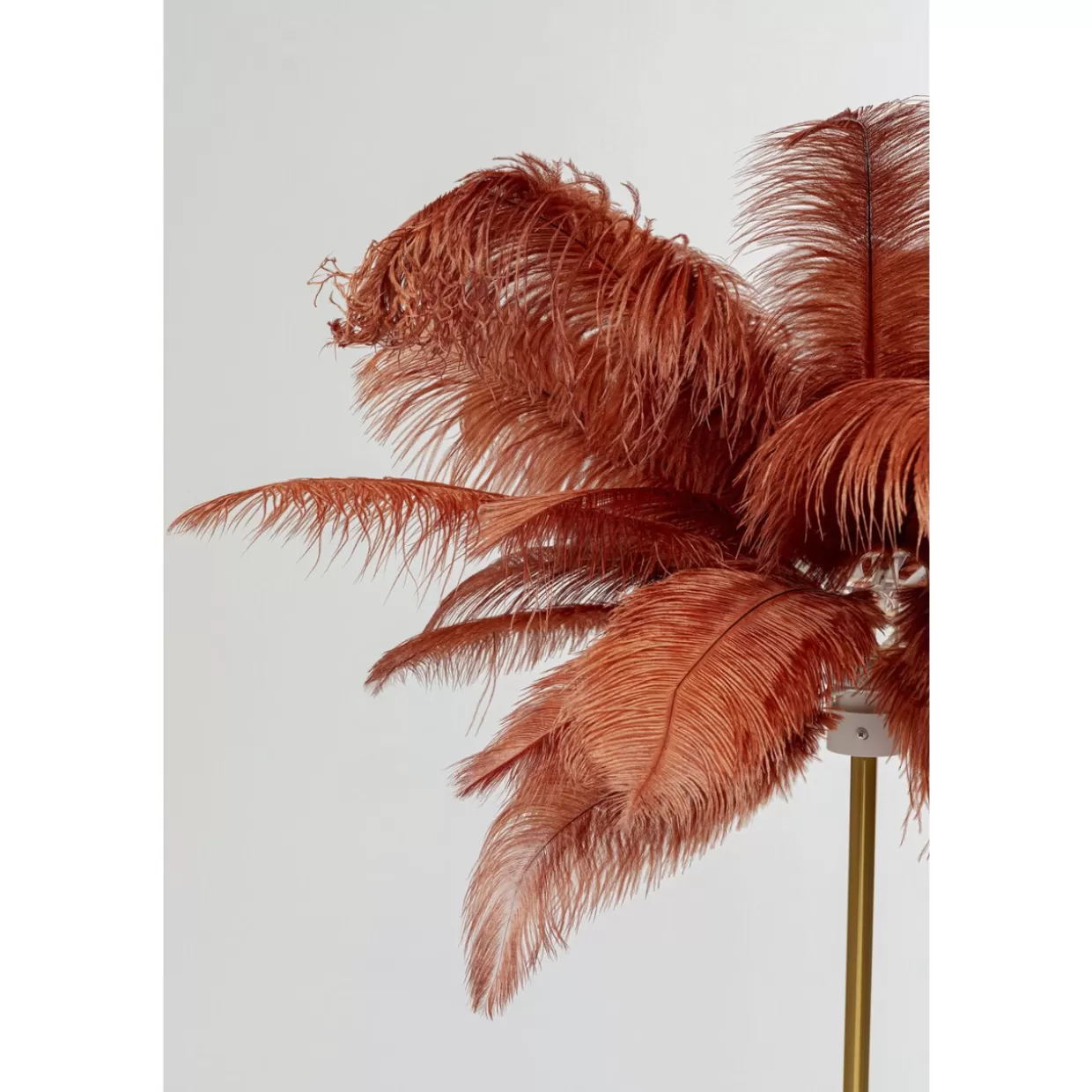 KARE Design Steh & Bodenleuchten | Stehleuchte Feather Palm Rusty Red 165Cm