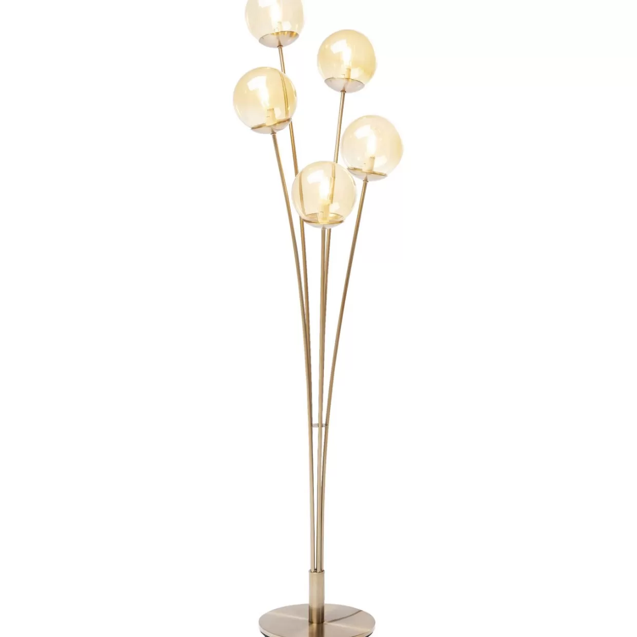 KARE Design Steh & Bodenleuchten | Stehleuchte Five Balls Amber Brass