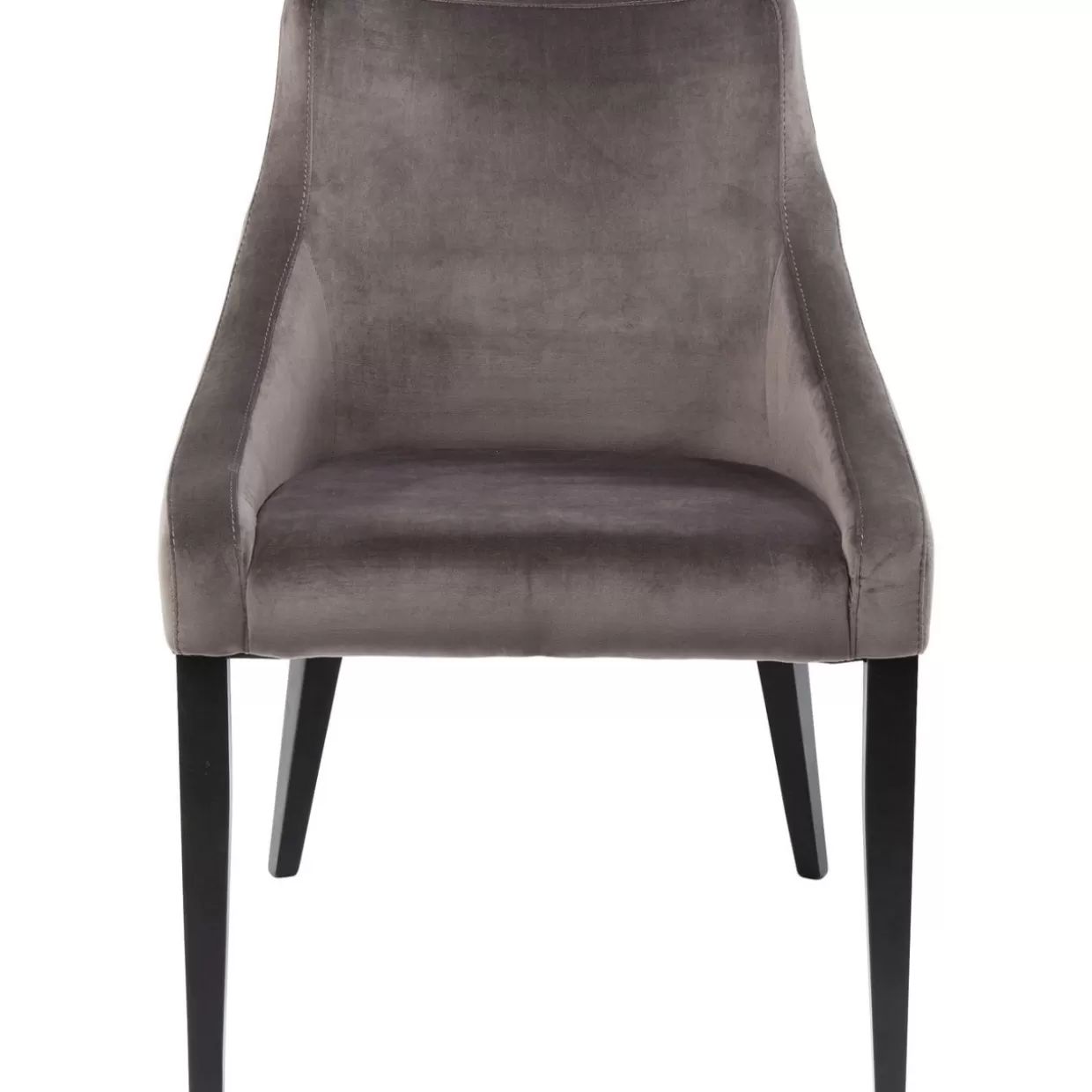 KARE Design Stühle | Stuhl Black Mode Velvet Grau