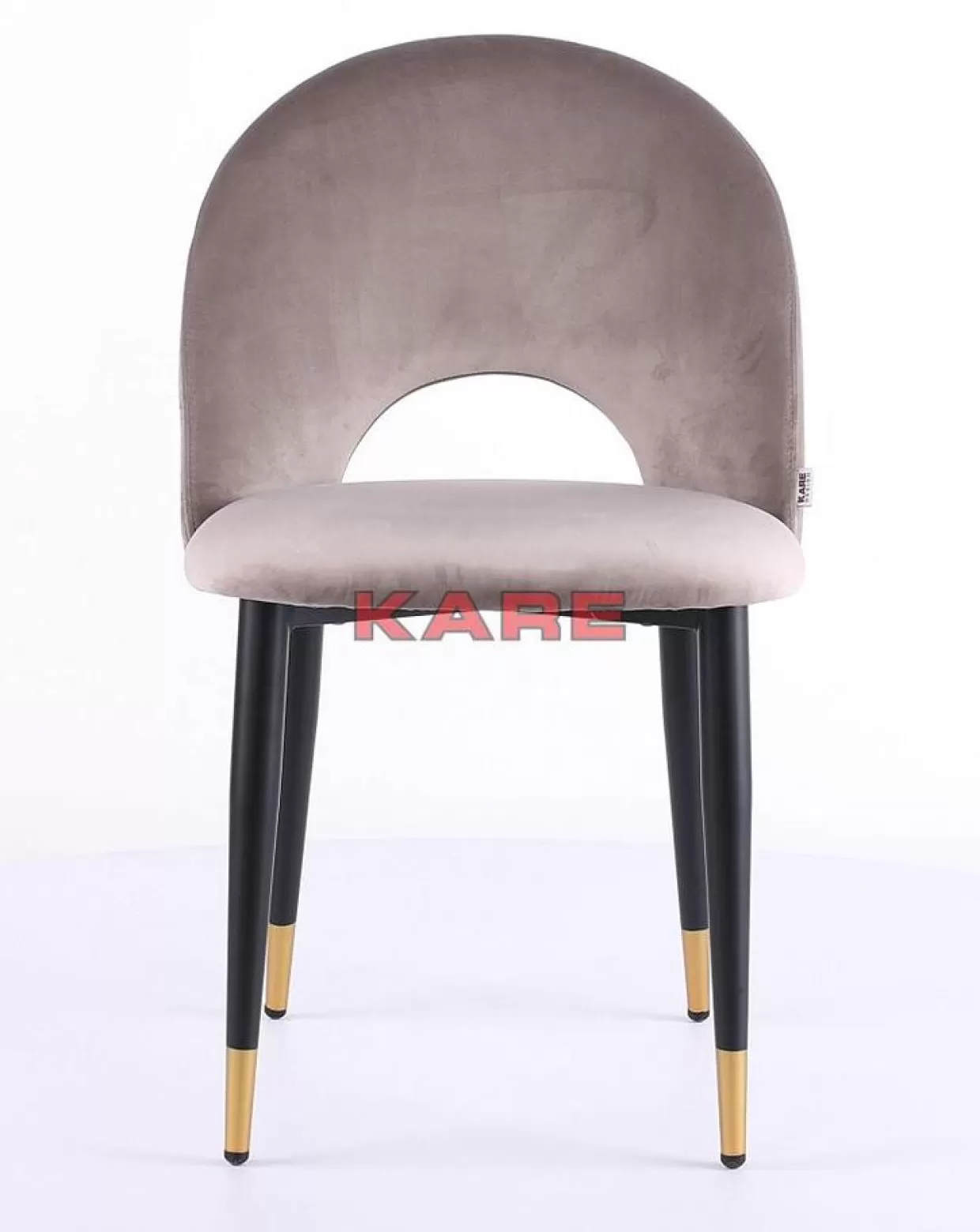 KARE Design Stühle | Stuhl Iris Velvet Taupe (2/Set)