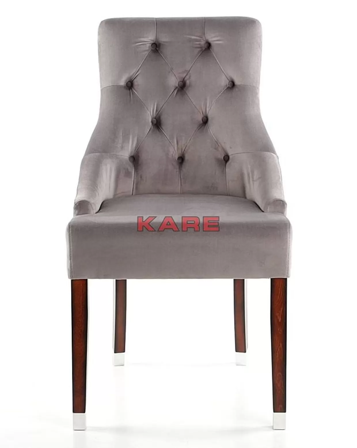 KARE Design Stühle | Stuhl Prince Velvet Grau