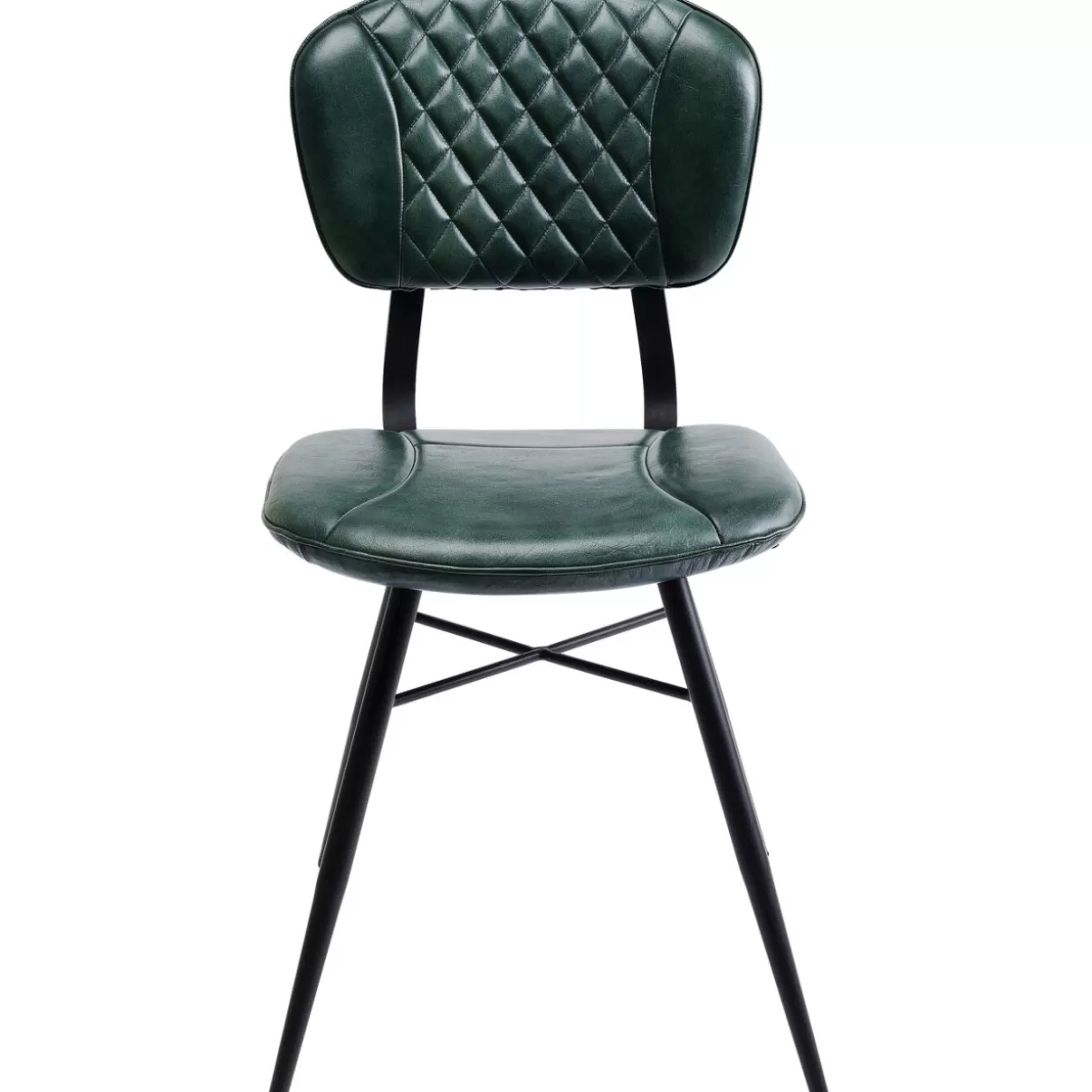 KARE Design Stühle | Stuhl Samba Leder Dunkelgrun