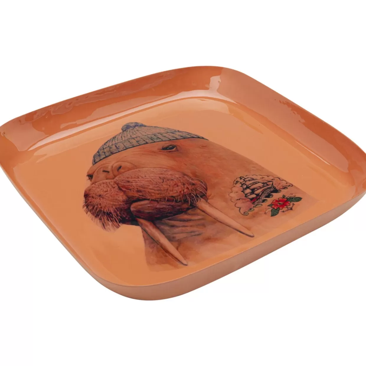 KARE Design Geschirr & Tischaccessoires | Tablett Ego Walrus 21X21Cm