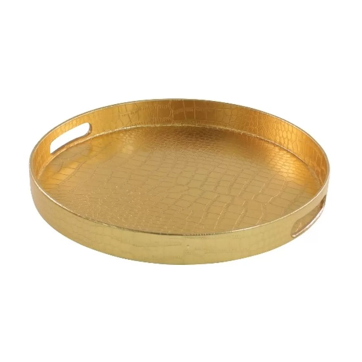 KARE Design Geschirr & Tischaccessoires | Tablett In Schlangenoptik Gold