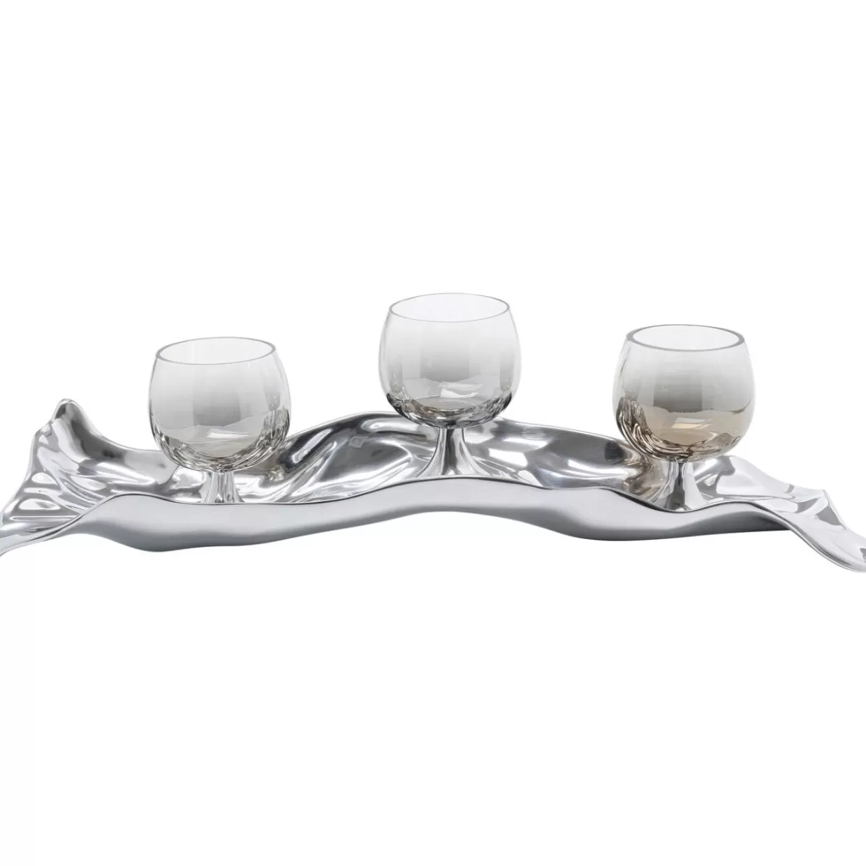 KARE Design Deko & Geschenkartikel | Teelichthalter 3 Jade Silber