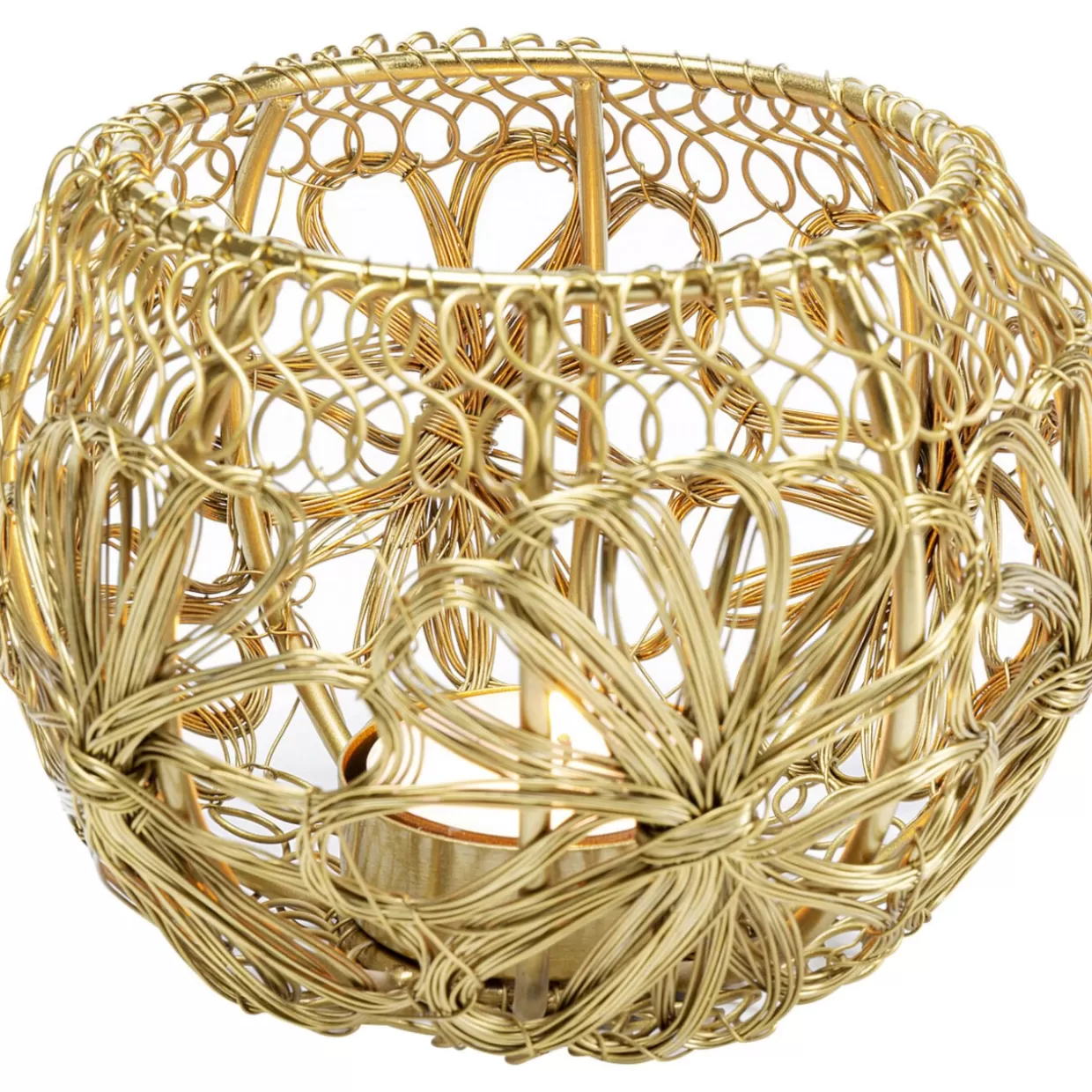 KARE Design Deko & Geschenkartikel | Teelichthalter Hayat Brass O12Cm