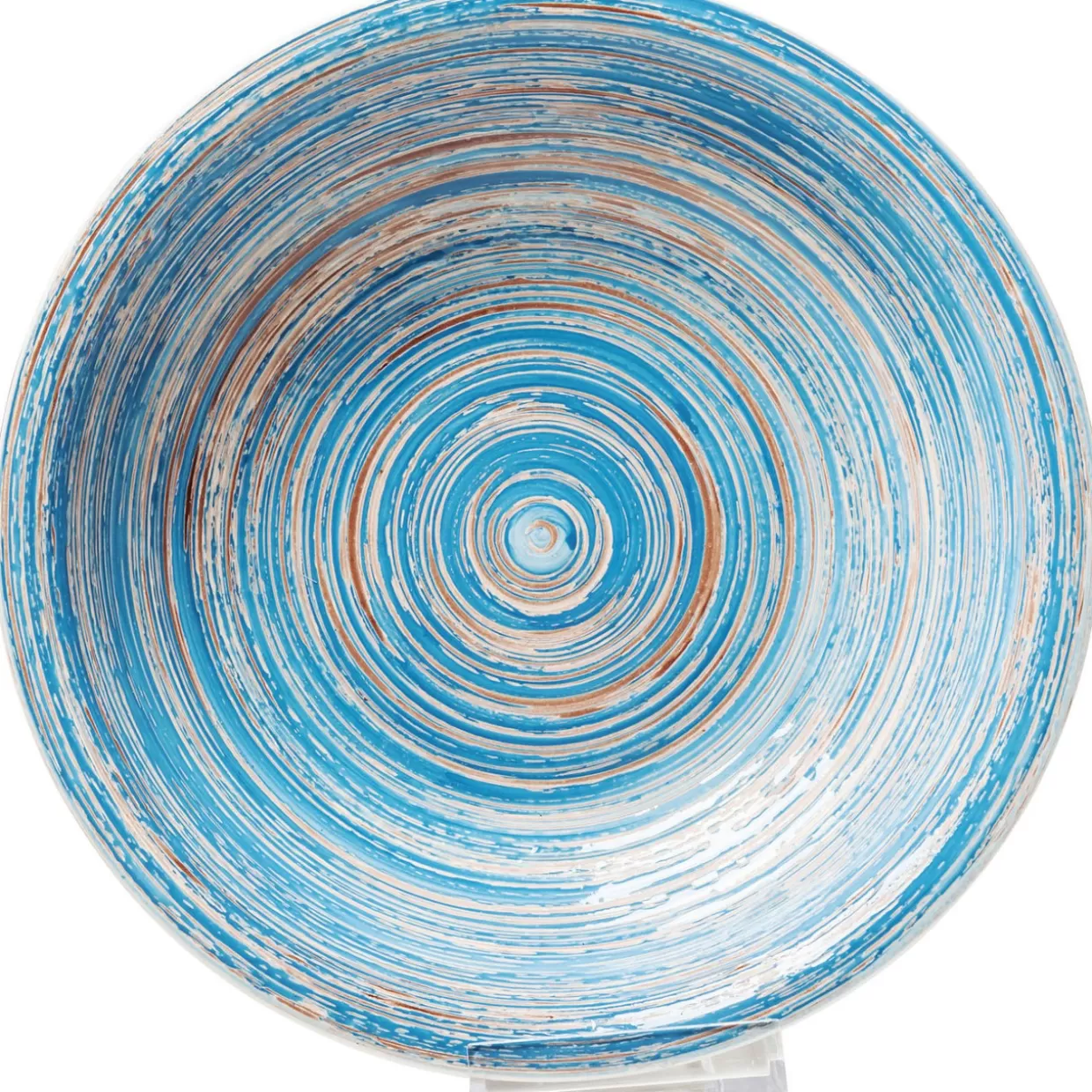KARE Design Geschirr & Tischaccessoires | Teller Tief Swirl Blau O21Cm