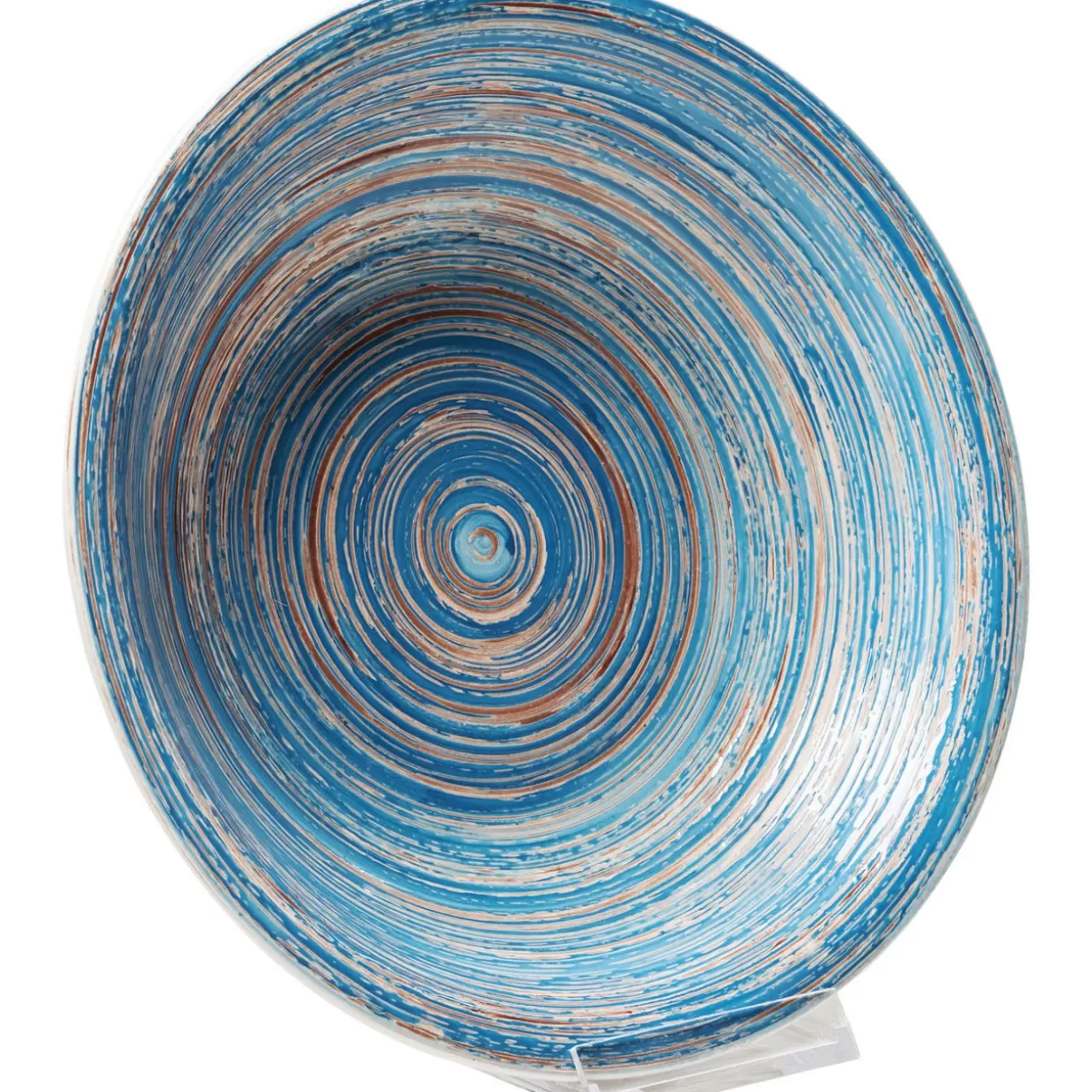 KARE Design Geschirr & Tischaccessoires | Teller Tief Swirl Blau O21Cm