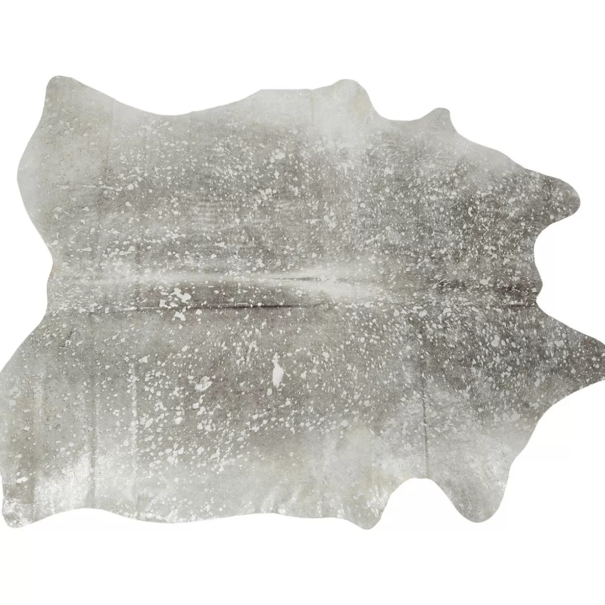 KARE Design Teppiche | Teppich Hide Acid Wash Silber