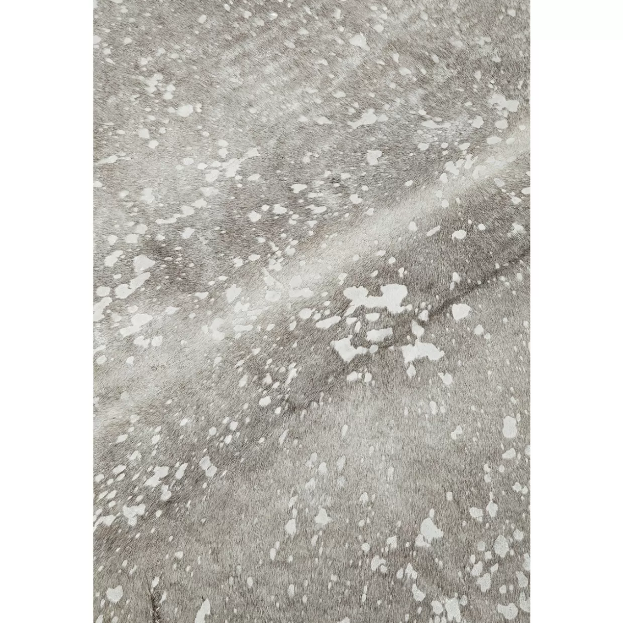 KARE Design Teppiche | Teppich Hide Acid Wash Silber
