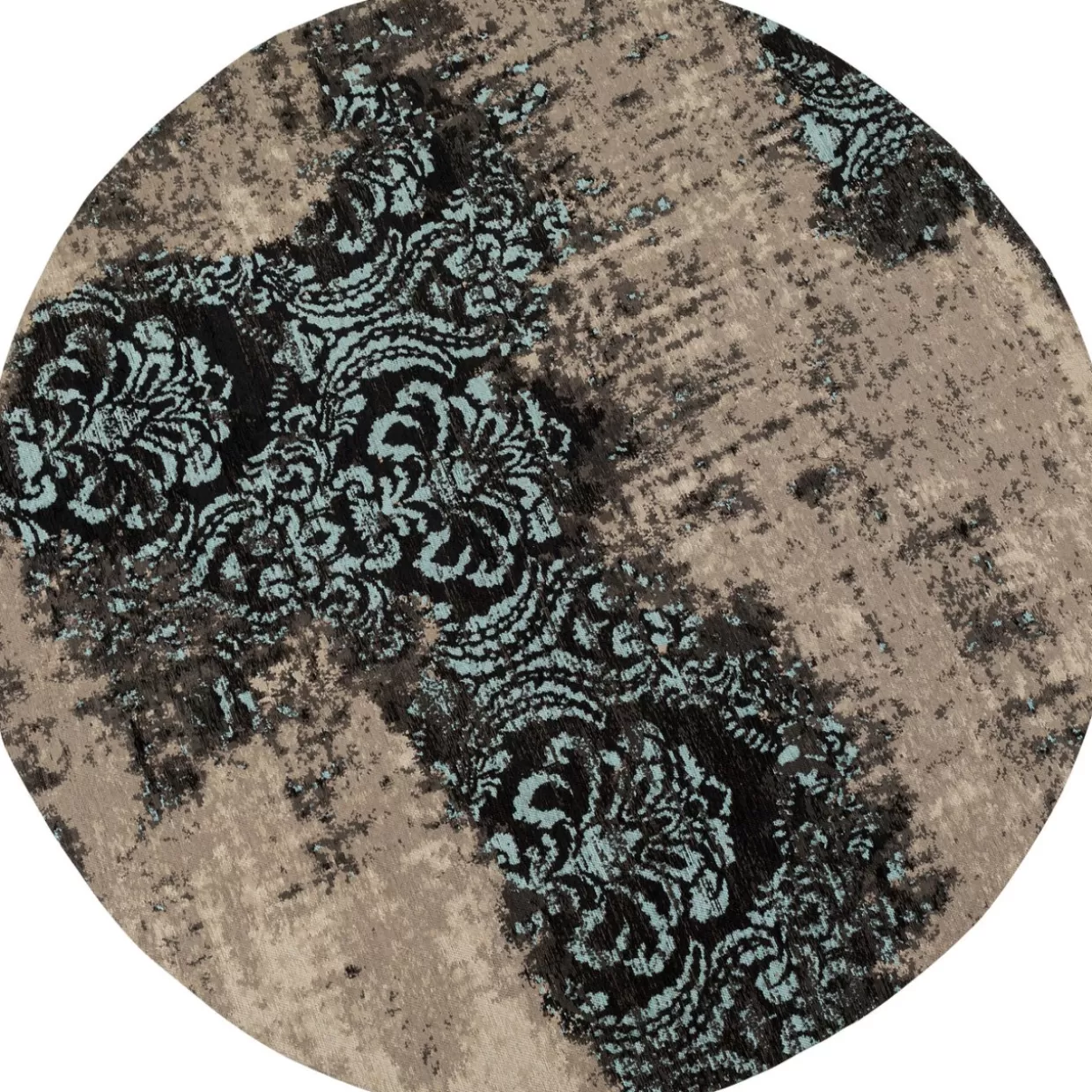 KARE Design Teppiche | Teppich Kelim Ornament Turkis O200Cm