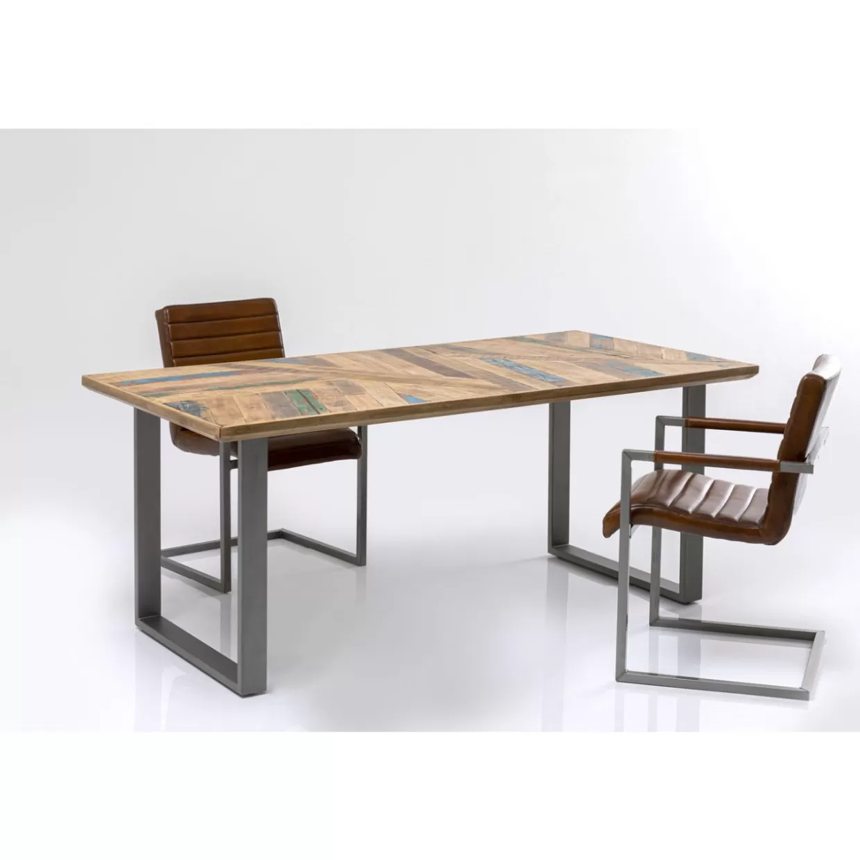 KARE Design Tische | Tisch Abstract Rohstahl 180X90