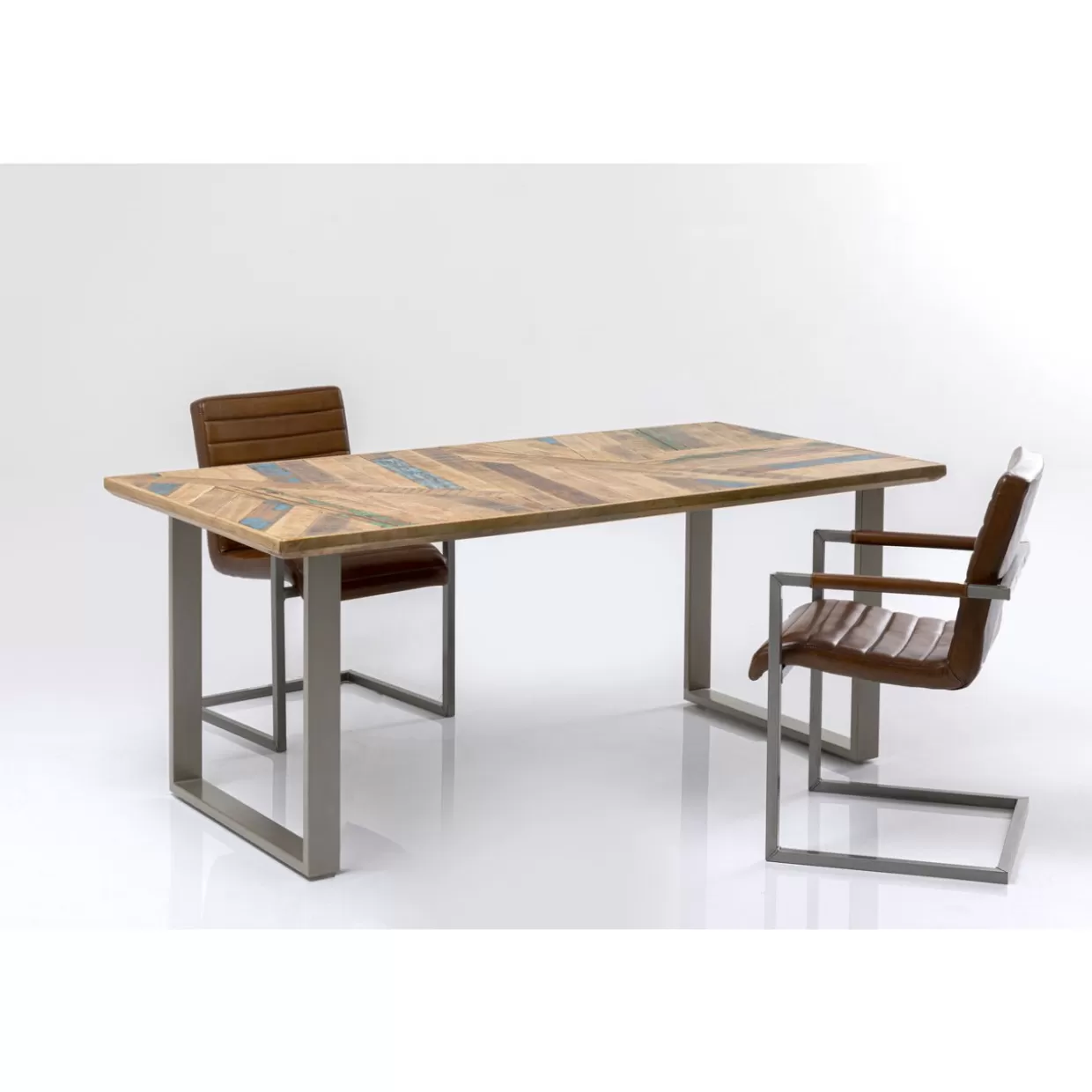 KARE Design Tische | Tisch Abstract Silber 180X90