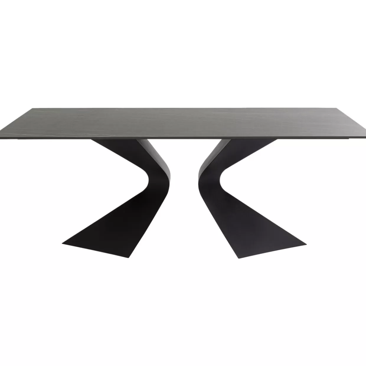 KARE Design Outdoormöbel | Tisch Gloria Outdoor Keramik Schwarz 180X90Cm