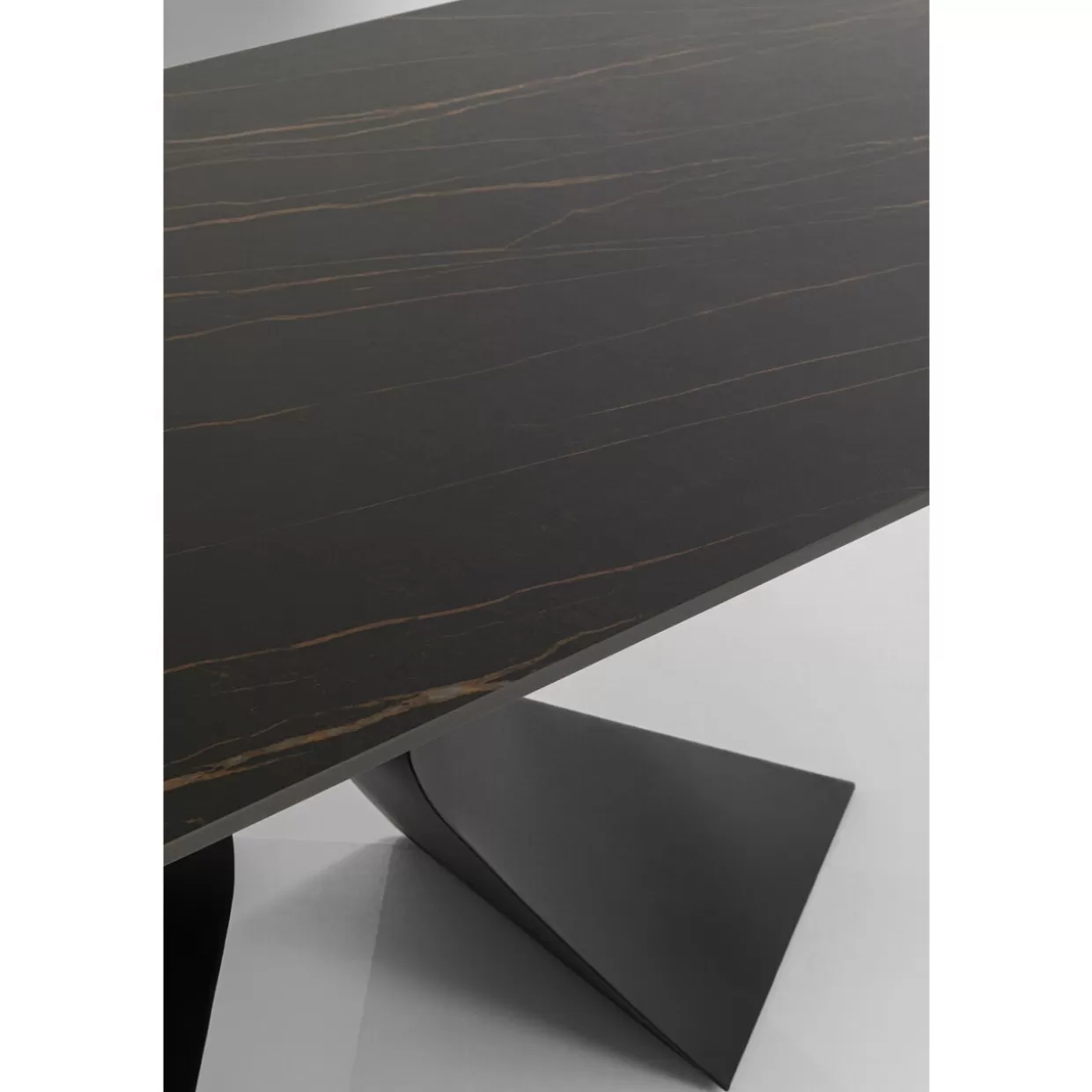 KARE Design Outdoormöbel | Tisch Gloria Outdoor Keramik Schwarz 180X90Cm